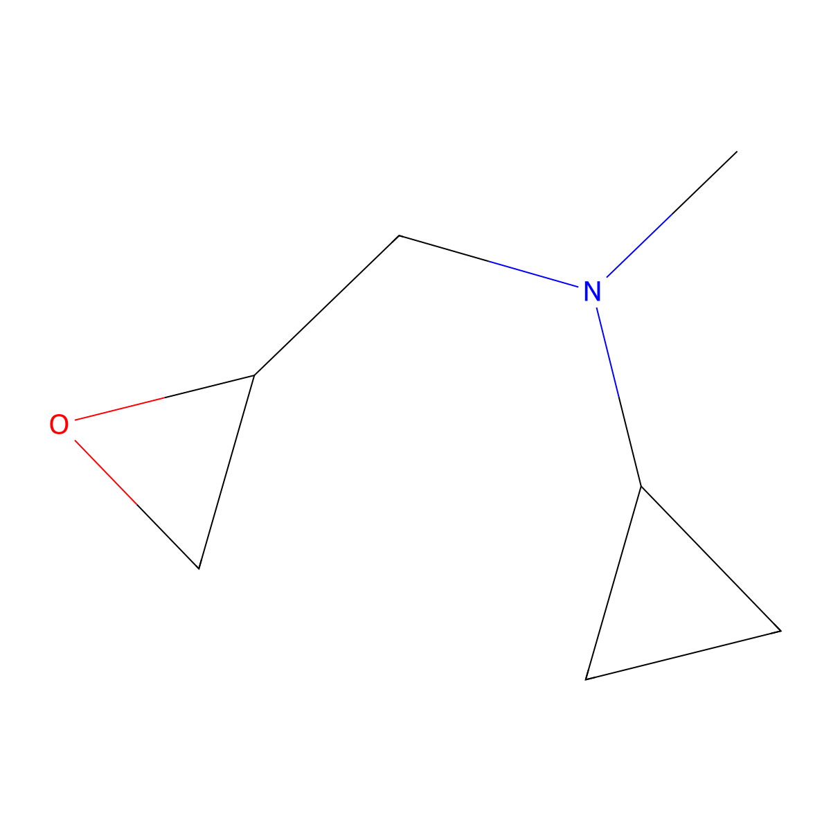 N-methyl-N-(oxiran-2-ylmethyl)cyclopropanamine molecular structure, CAS 1094936-42-1