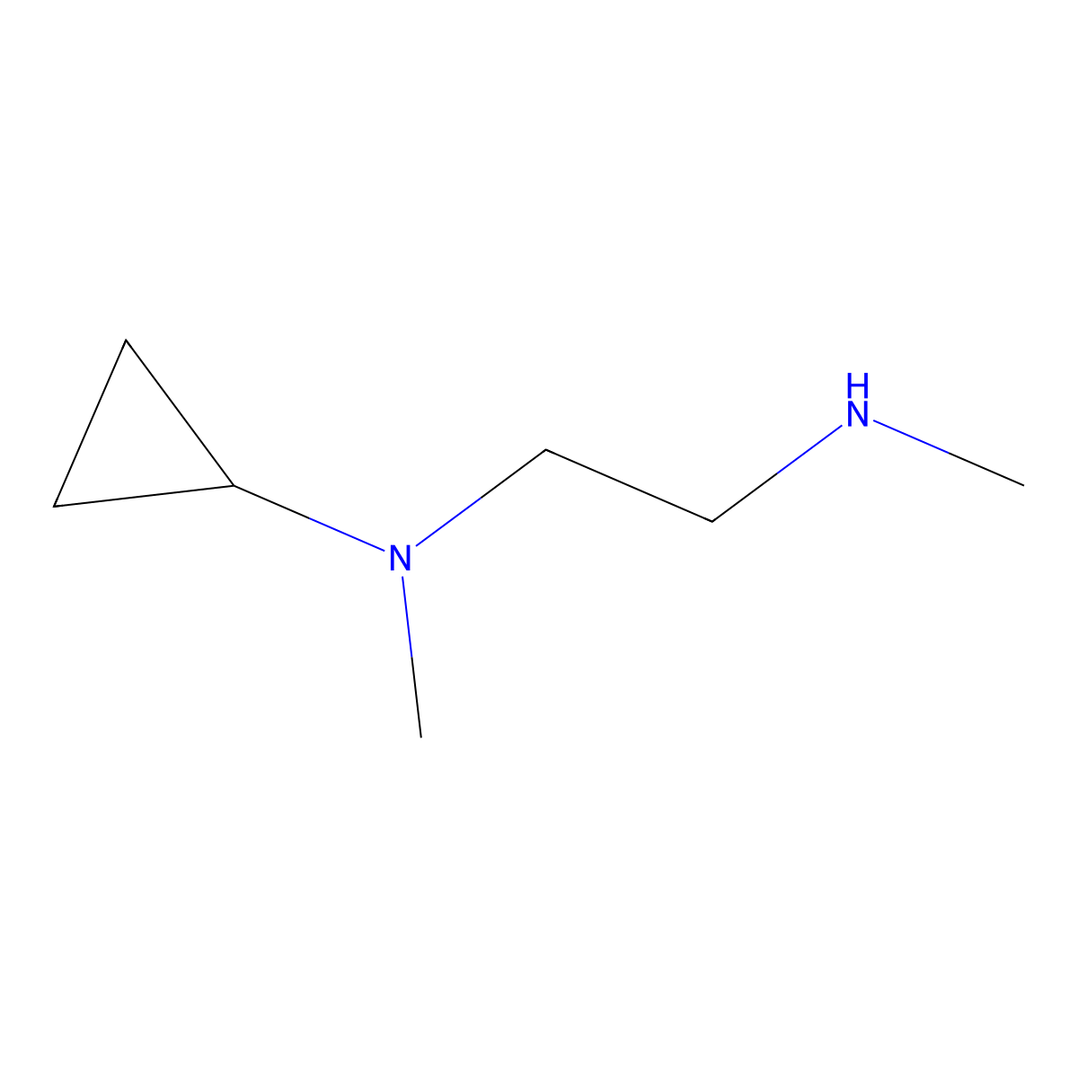 N-methyl-N-[2-(methylamino)ethyl]cyclopropanamine molecular structure, CAS 1094936-78-3