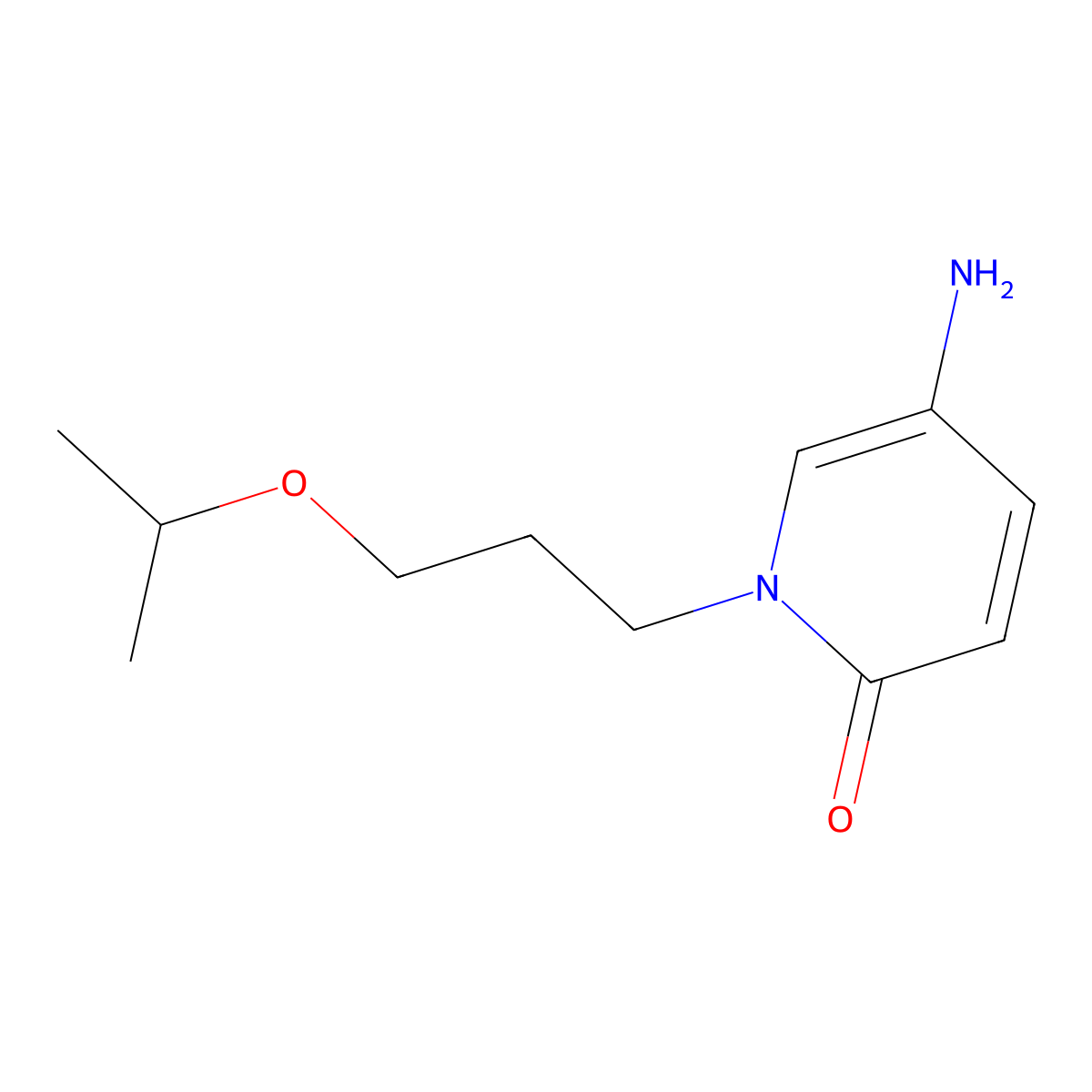 5-Amino-1-(3-isopropoxypropyl)pyridin-2(1h)-one molecular structure, CAS 1094954-89-8