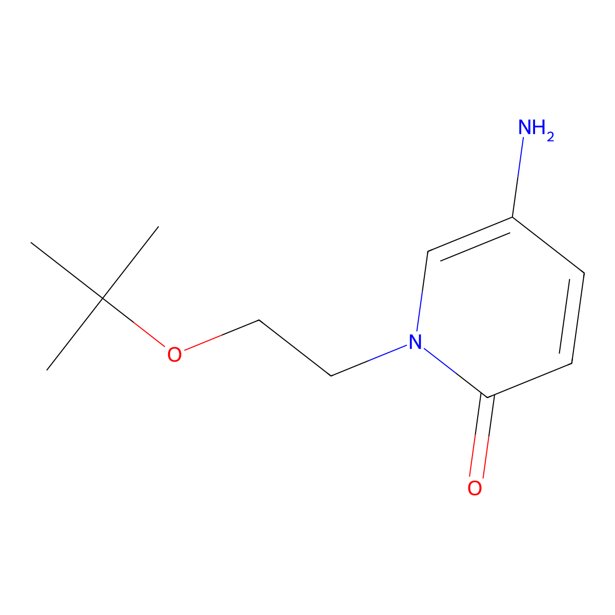 5-Amino-1-(2-(tert-butoxy)ethyl)pyridin-2(1h)-one molecular structure, CAS 1094956-60-1