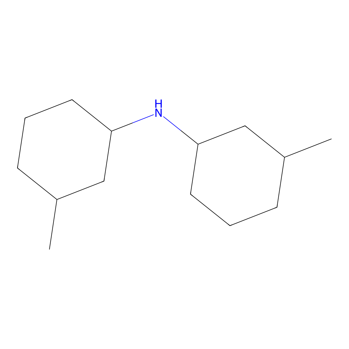 3-methyl-N-(3-methylcyclohexyl)cyclohexan-1-amine molecular structure, CAS 109496-89-1