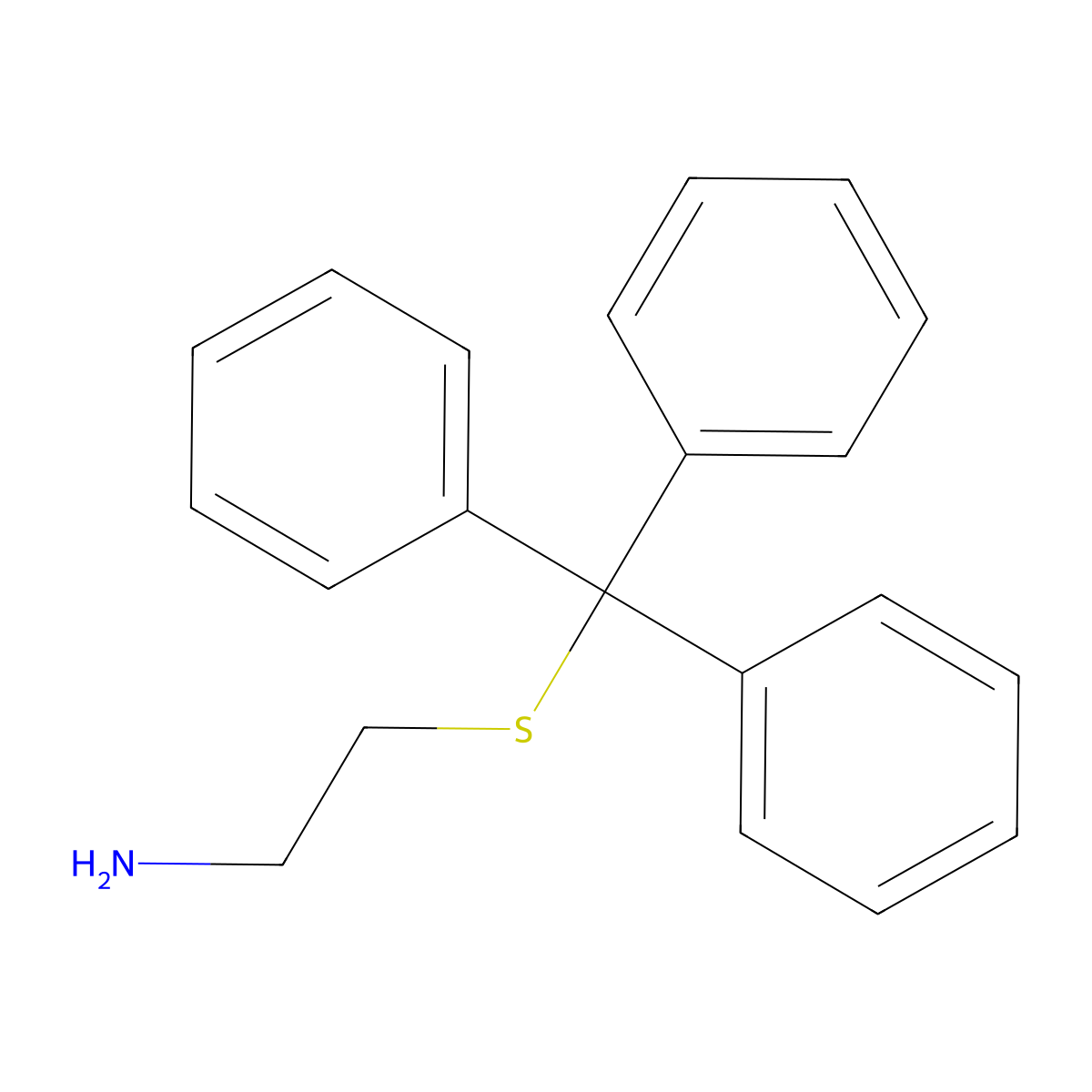 S-Tritylcysteamine molecular structure, CAS 1095-85-8