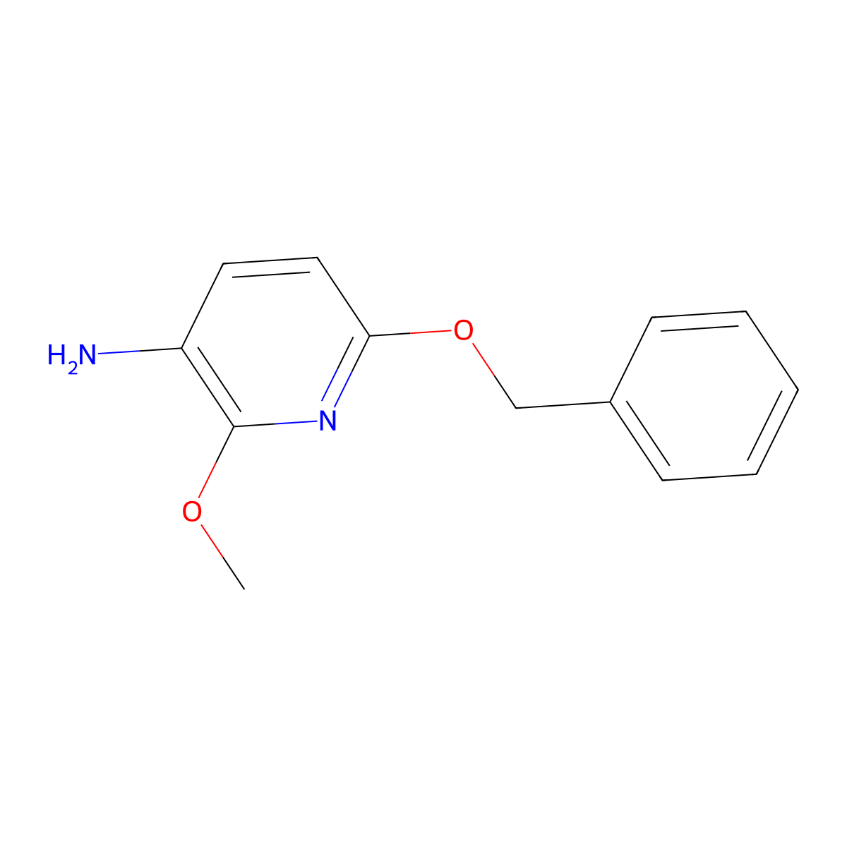 6-(Benzyloxy)-2-methoxypyridin-3-amine molecular structure, CAS 1095011-28-1