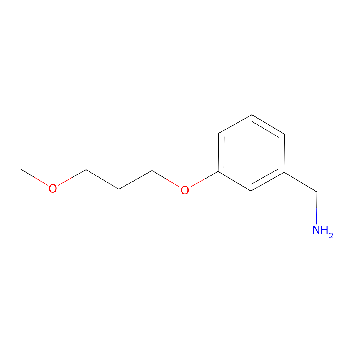 [3-(3-Methoxypropoxy)phenyl]methanamine molecular structure, CAS 1095024-68-2