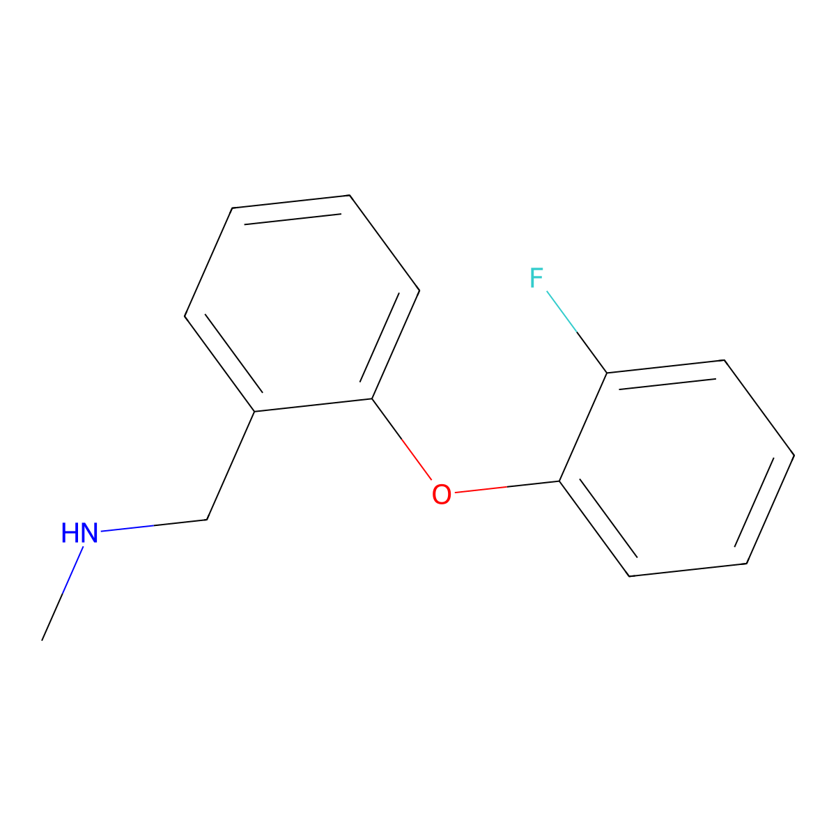 N-[2-(2-Fluorophenoxy)benzyl]-N-methylamine molecular structure, CAS 1095045-47-8