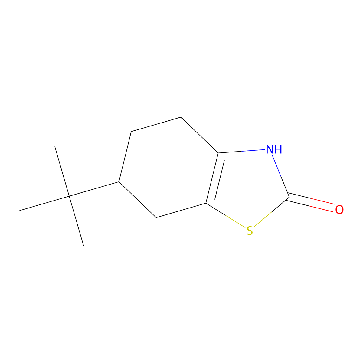6-Tert-butyl-2,3,4,5,6,7-hexahydro-1,3-benzothiazol-2-one molecular structure, CAS 1095051-70-9