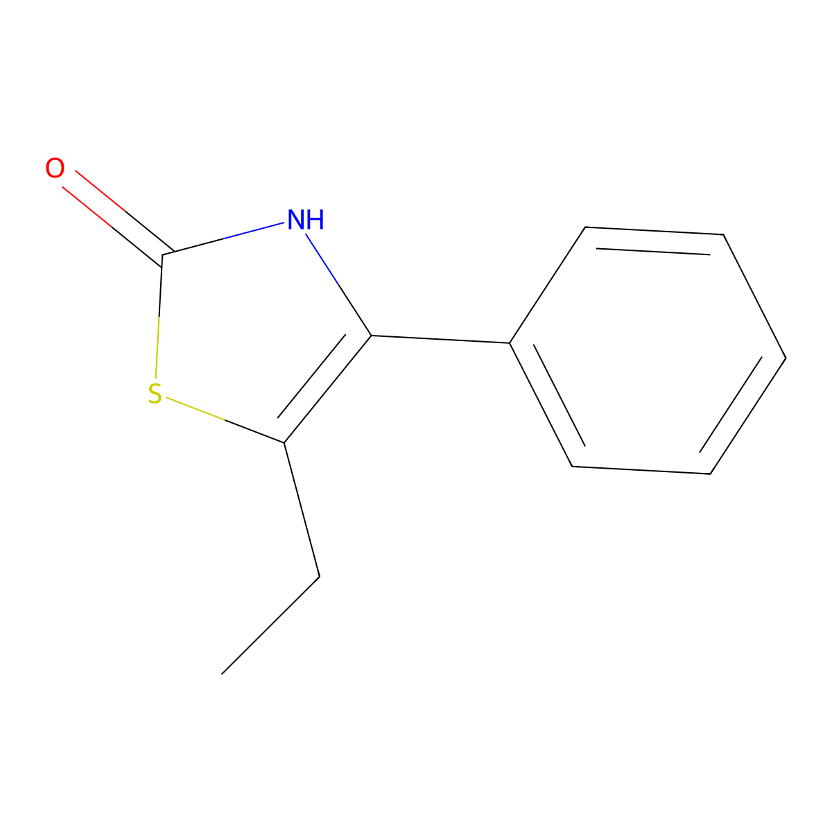 5-Ethyl-4-phenyl-2,3-dihydro-1,3-thiazol-2-one molecular structure, CAS 1095051-83-4
