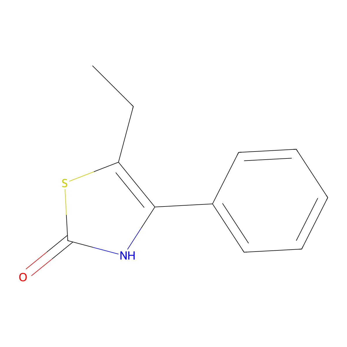 5-Ethyl-4-phenyl-2,3-dihydro-1,3-thiazol-2-one molecular structure, CAS 1095051-83-4