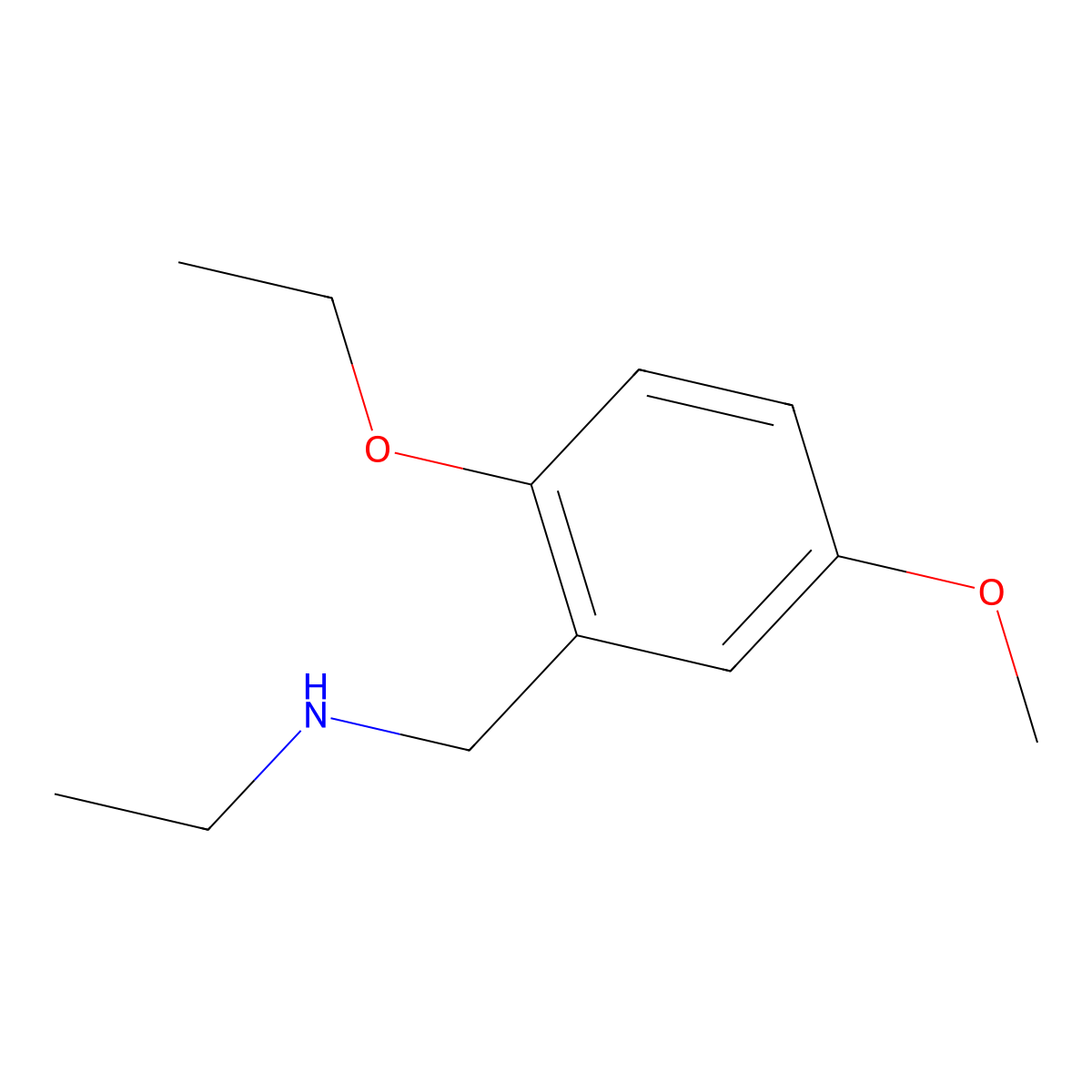 2-Ethoxy-N-ethyl-5-methoxybenzenemethanamine molecular structure, CAS 1095064-92-8