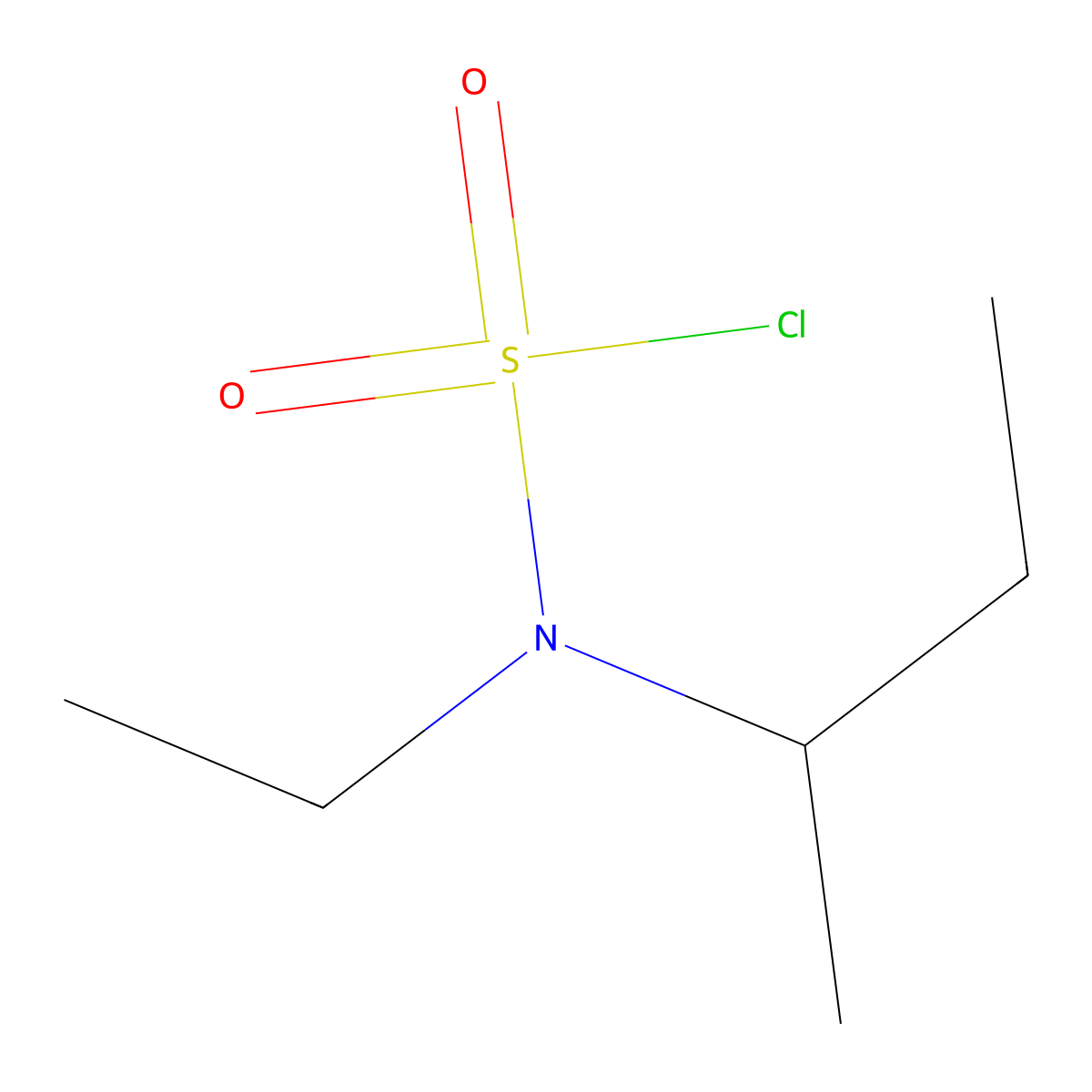N-(Butan-2-YL)-N-ethylsulfamoyl chloride molecular structure, CAS 1095075-62-9