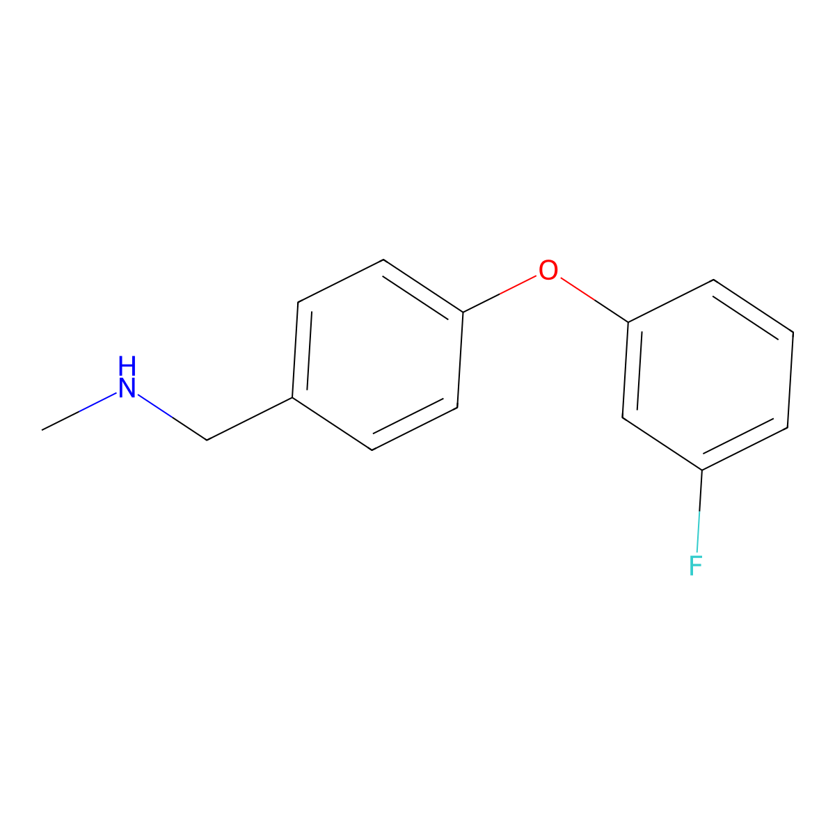 N-[4-(3-Fluorophenoxy)benzyl]-N-methylamine molecular structure, CAS 1095078-57-1