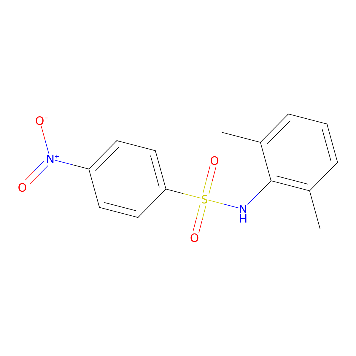 N-(2,6-Dimethylphenyl)-4-nitrobenzenesulfonamide molecular structure, CAS 109508-84-1