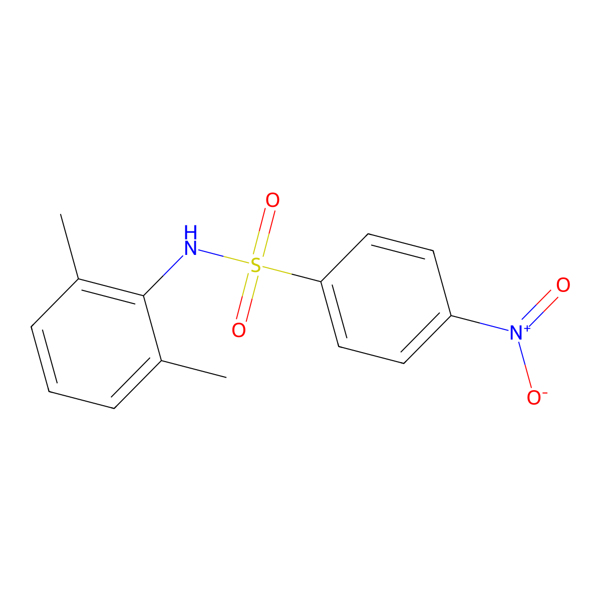 N-(2,6-Dimethylphenyl)-4-nitrobenzenesulfonamide molecular structure, CAS 109508-84-1