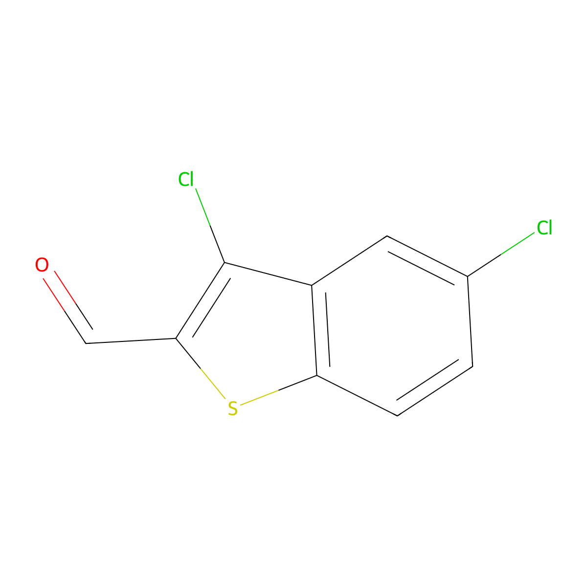 3,5-Dichlorobenzo[b]thiophene-2-carbaldehyde molecular structure, CAS 1095081-89-2
