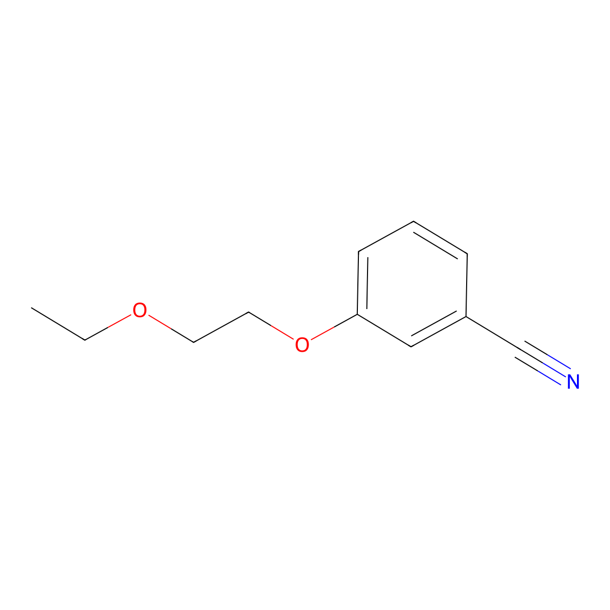 3-(2-Ethoxyethoxy)benzonitrile molecular structure, CAS 1095085-73-6