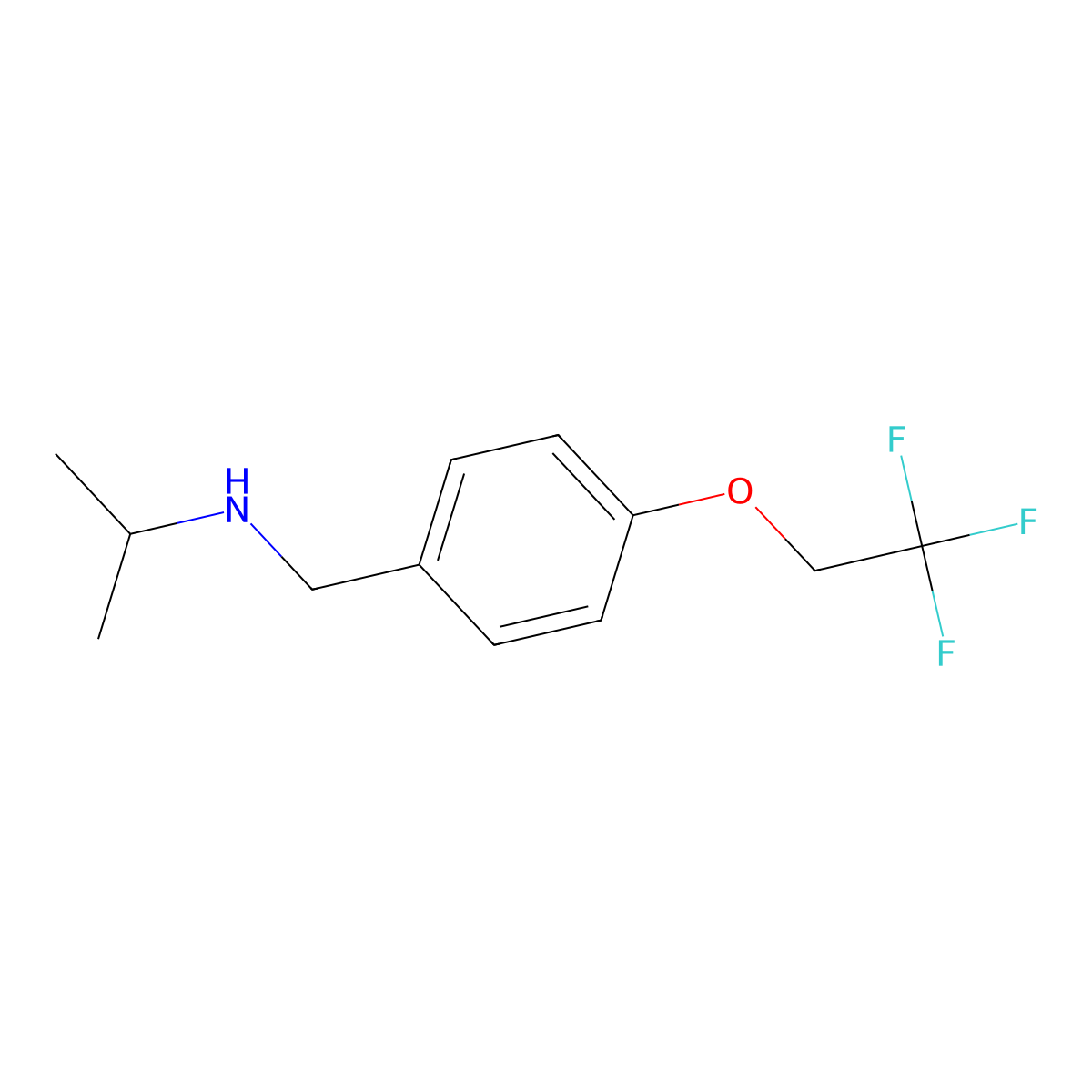 (Propan-2-yl)({[4-(2,2,2-trifluoroethoxy)phenyl]methyl})amine molecular structure, CAS 1095127-60-8