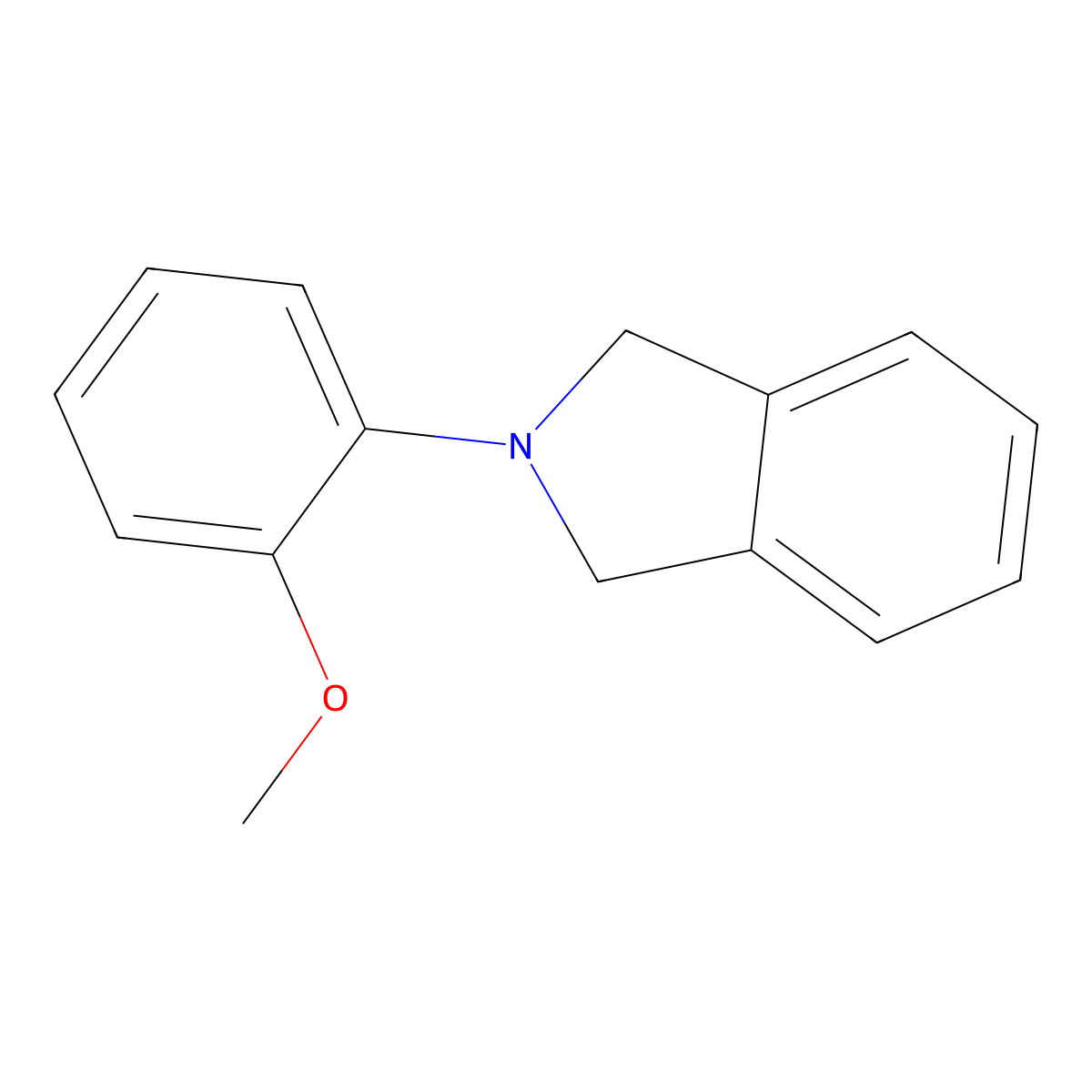 1H-Isoindole, 2,3-dihydro-2-(2-methoxyphenyl)- molecular structure, CAS 109514-64-9