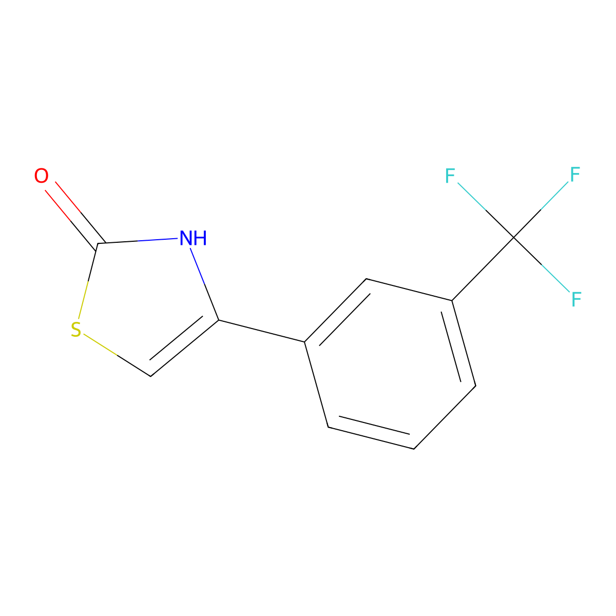 4-[3-(Trifluoromethyl)phenyl]-2,3-dihydro-1,3-thiazol-2-one molecular structure, CAS 1095163-09-9