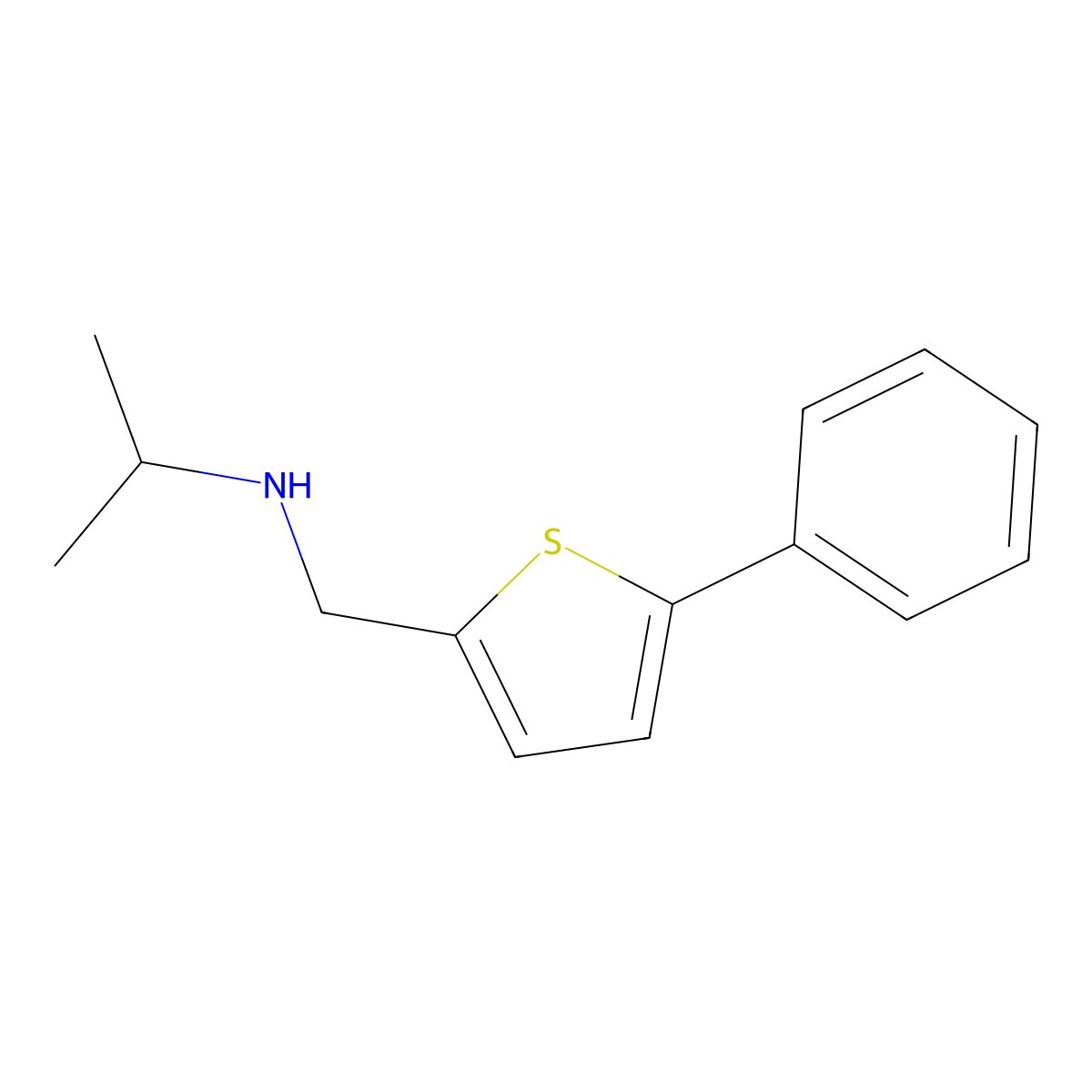 [(5-Phenylthiophen-2-yl)methyl](propan-2-yl)amine molecular structure, CAS 1095204-97-9