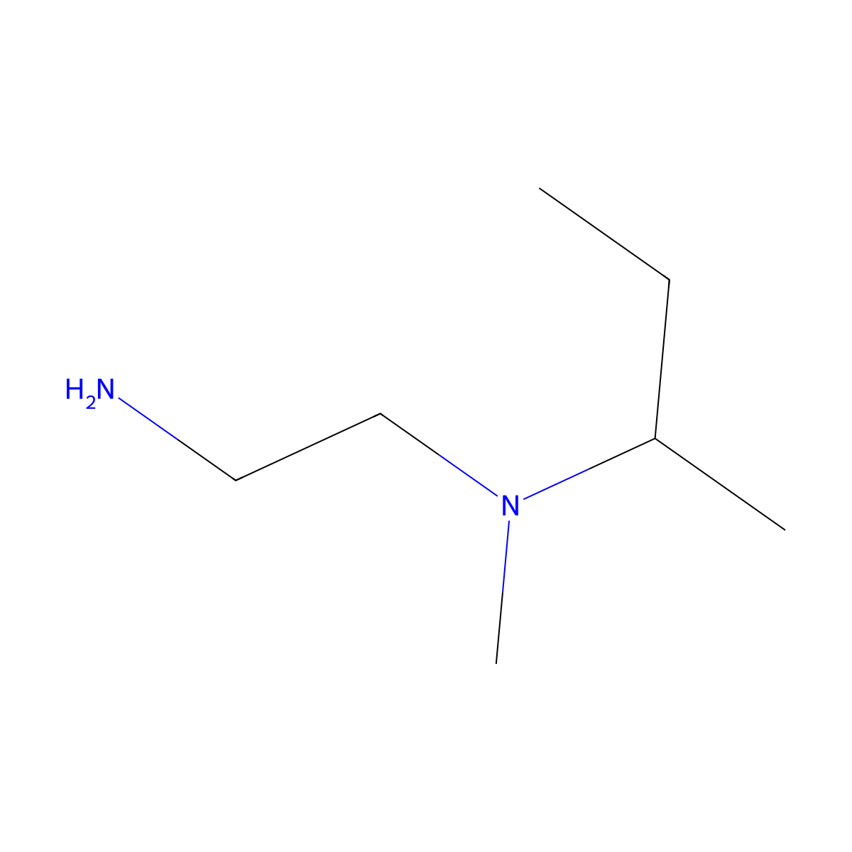 (2-Aminoethyl)(butan-2-yl)methylamine molecular structure, CAS 1095209-01-0