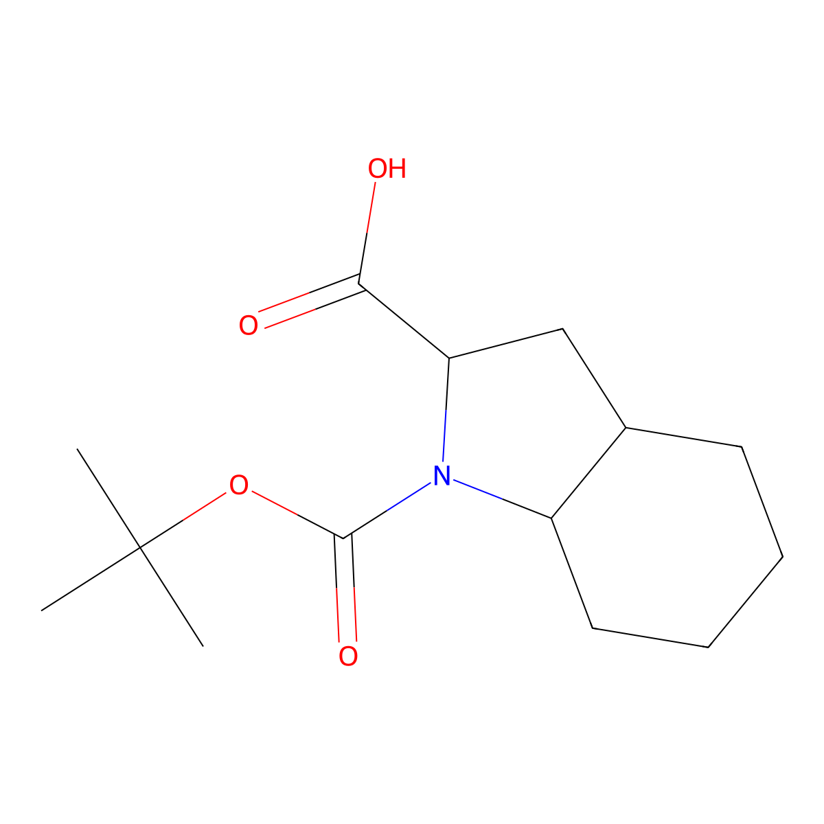(2S,3aS,7aS)-1-(tert-Butoxycarbonyl)octahydro-1H-indole-2-carboxylic acid molecular structure, CAS 109523-13-9