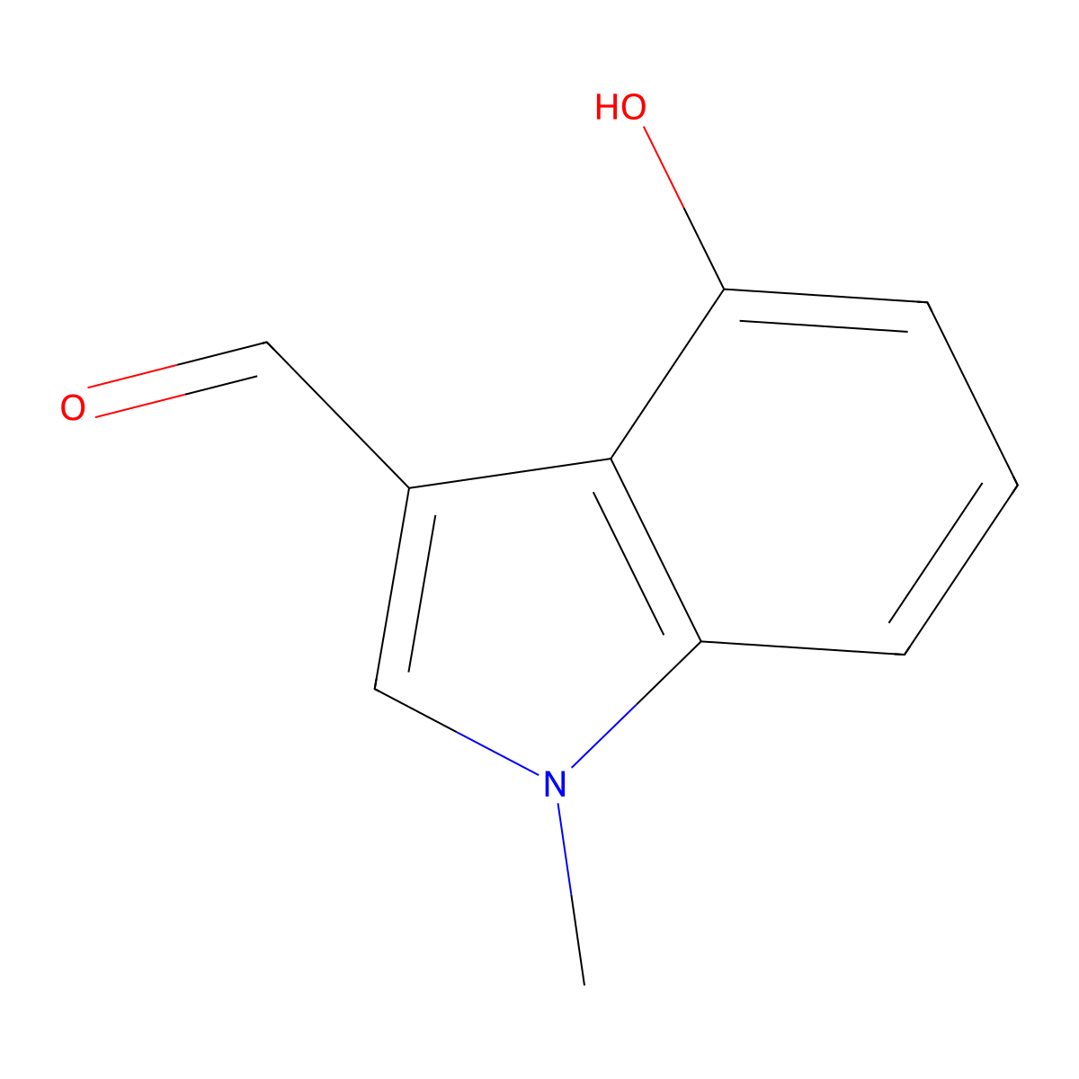 4-Hydroxy-1-methyl-1h-indole-3-carbaldehyde molecular structure, CAS 109523-69-5