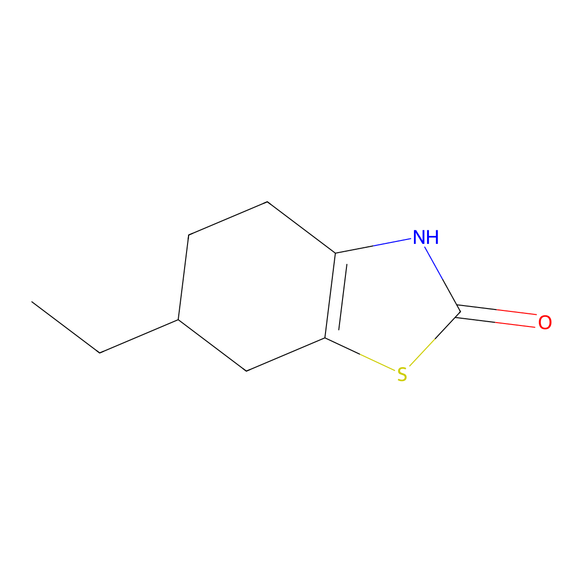 6-Ethyl-2,3,4,5,6,7-hexahydro-1,3-benzothiazol-2-one molecular structure, CAS 1095231-37-0