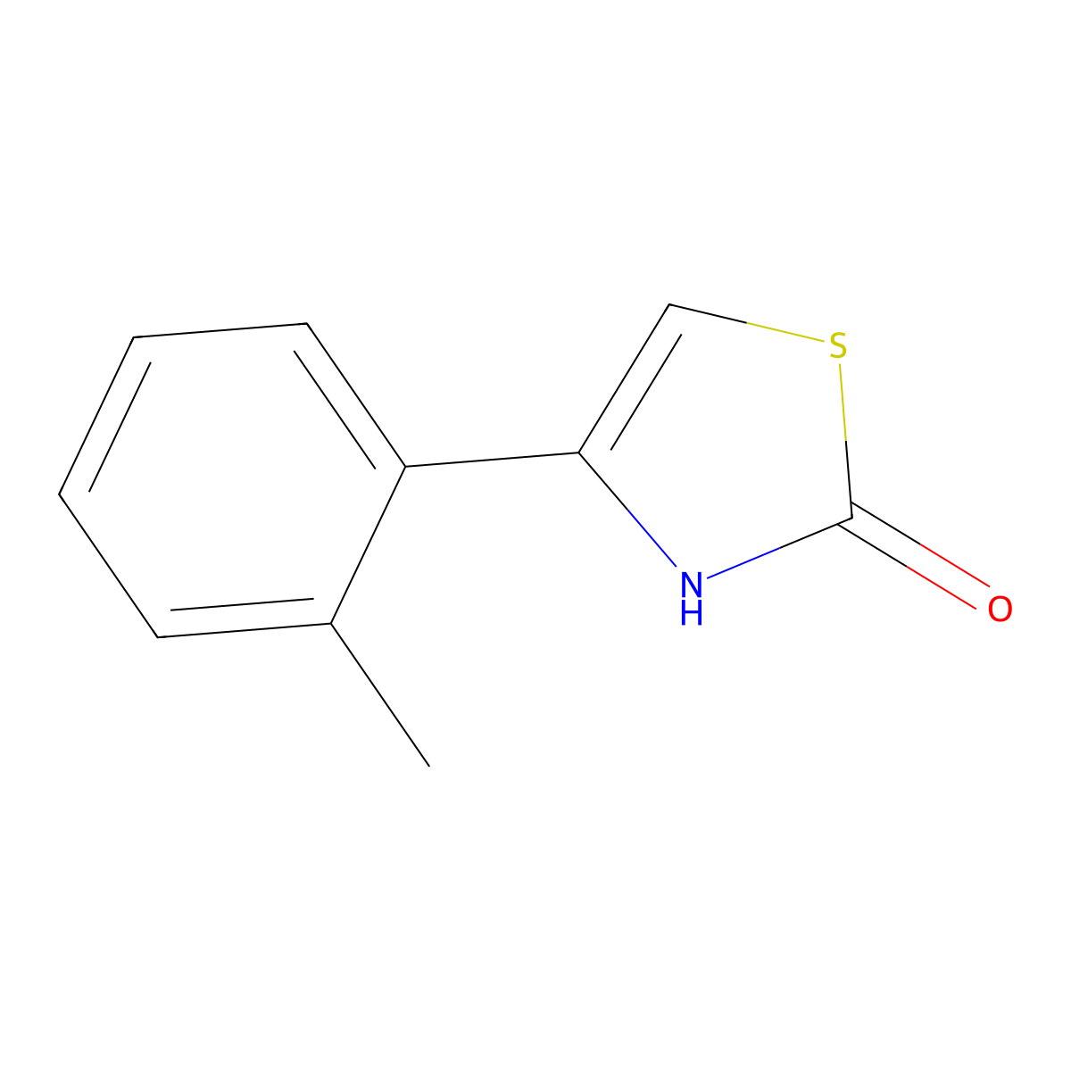 4-(2-Methylphenyl)-2,3-dihydro-1,3-thiazol-2-one molecular structure, CAS 1095231-46-1
