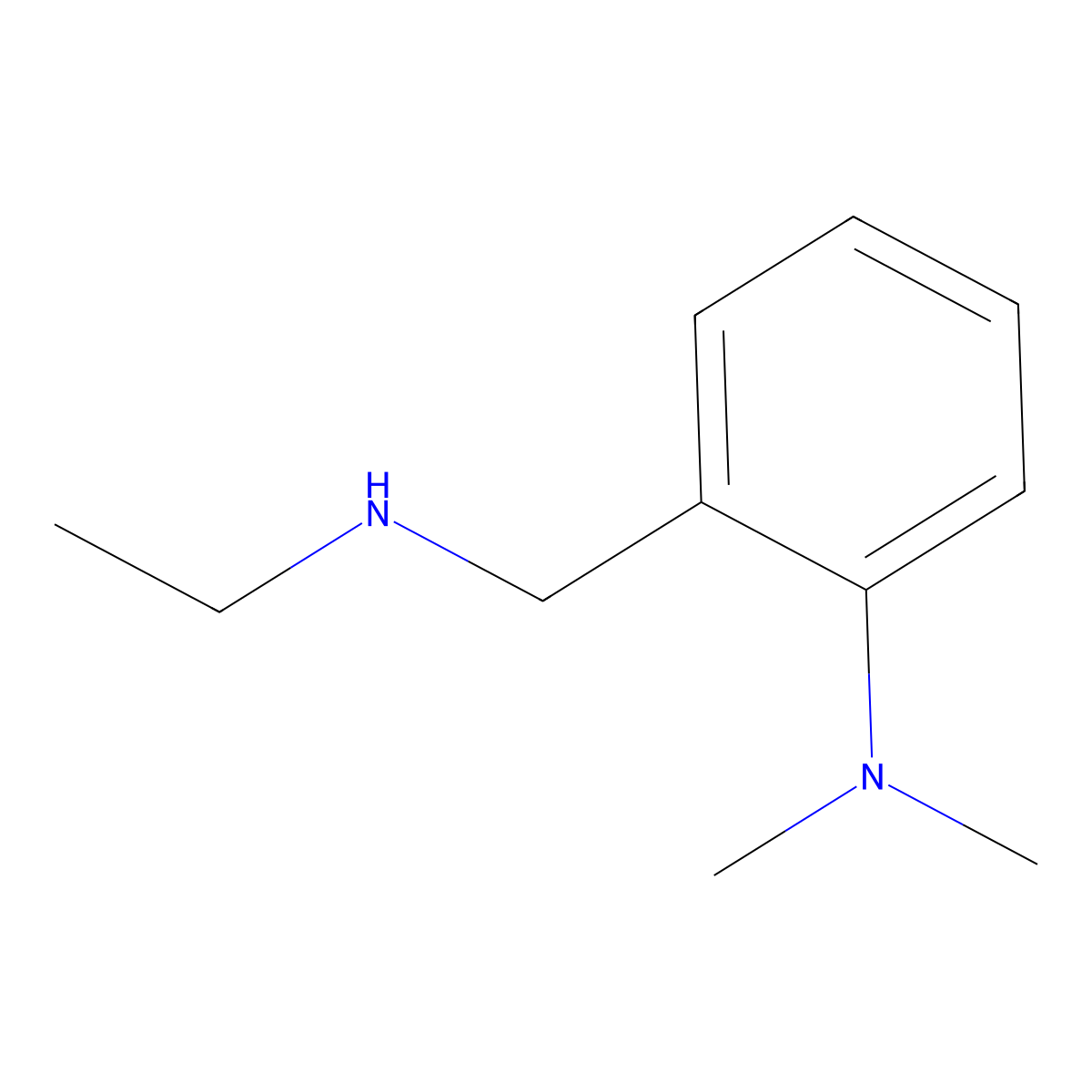 2-(ethylaminomethyl)-N,N-dimethylaniline molecular structure, CAS 1095231-83-6