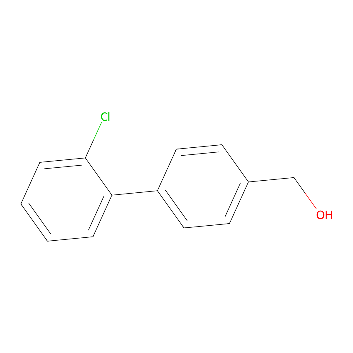[4-(2-Chlorophenyl)phenyl]methanol molecular structure, CAS 109524-03-0