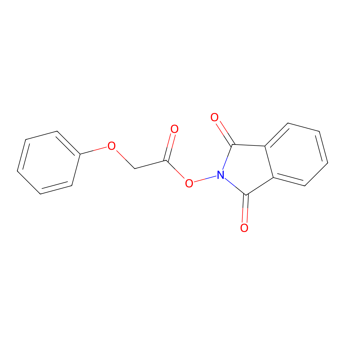 1,3-Dioxoisoindolin-2-yl 2-phenoxyacetate molecular structure, CAS 109524-10-9