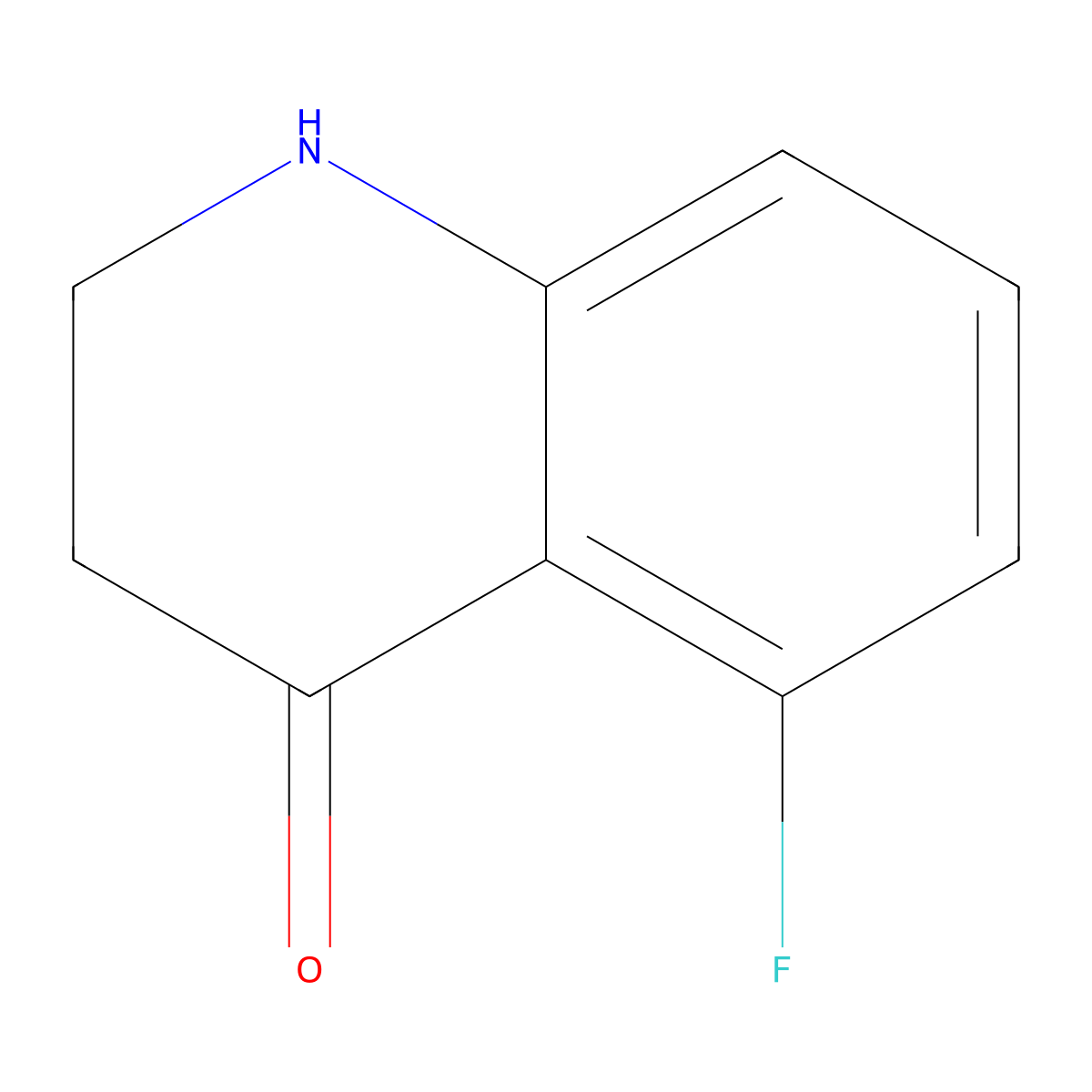 5-fluoro-2,3-dihydro-1H-quinolin-4-one molecular structure, CAS 1095270-78-2