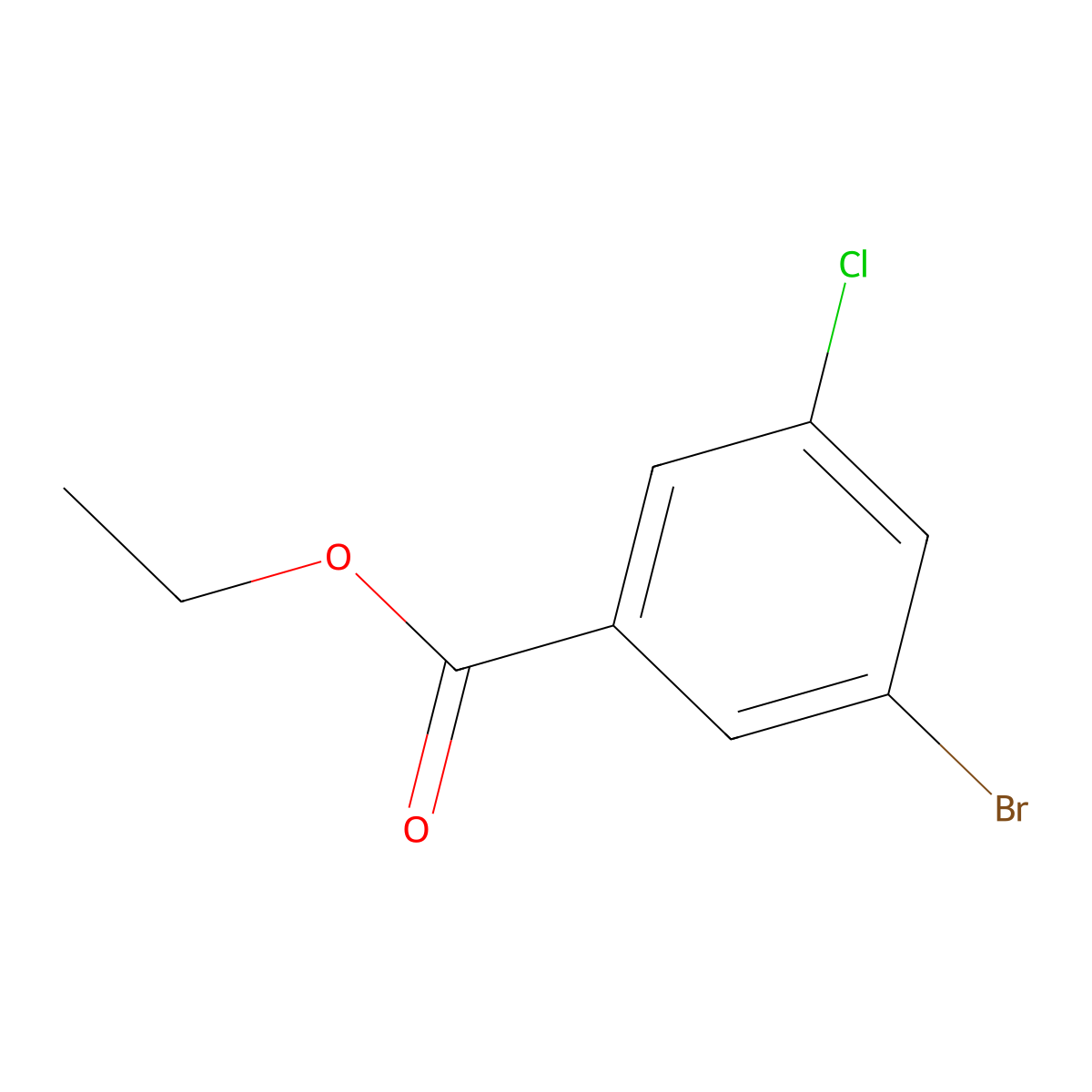Ethyl 3-Bromo-5-chlorobenzoate molecular structure, CAS 1095274-55-7