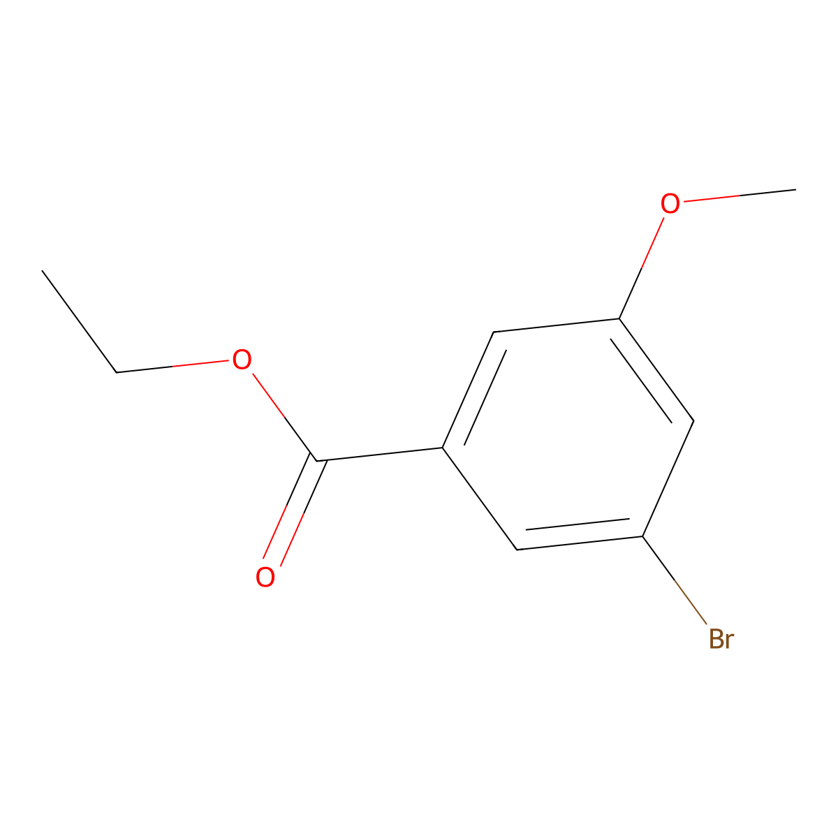 Ethyl 3-bromo-5-methoxybenzoate molecular structure, CAS 1095274-93-3