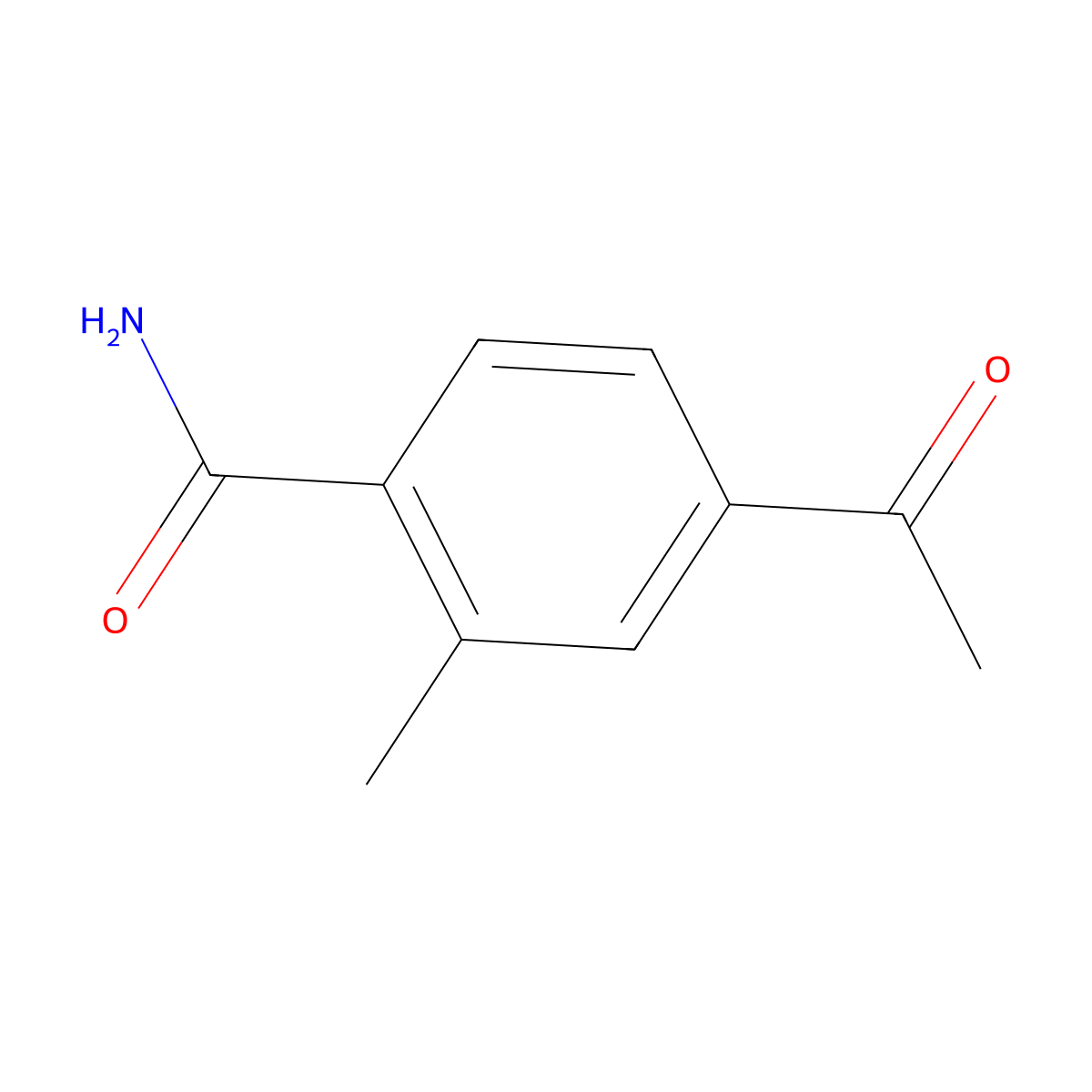 4-Acetyl-2-methylbenzamide molecular structure, CAS 1095275-06-1