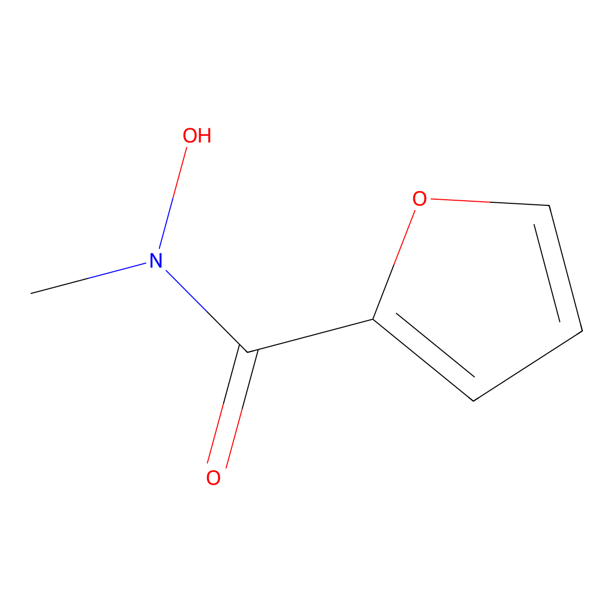N-hydroxy-N-methylfuran-2-carboxamide molecular structure, CAS 109531-96-6