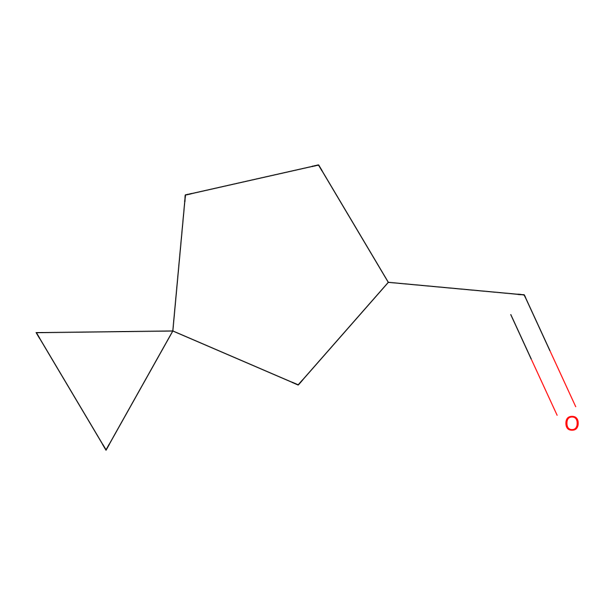 Spiro(2.4)heptane-5-carbaldehyde molecular structure, CAS 109532-60-7