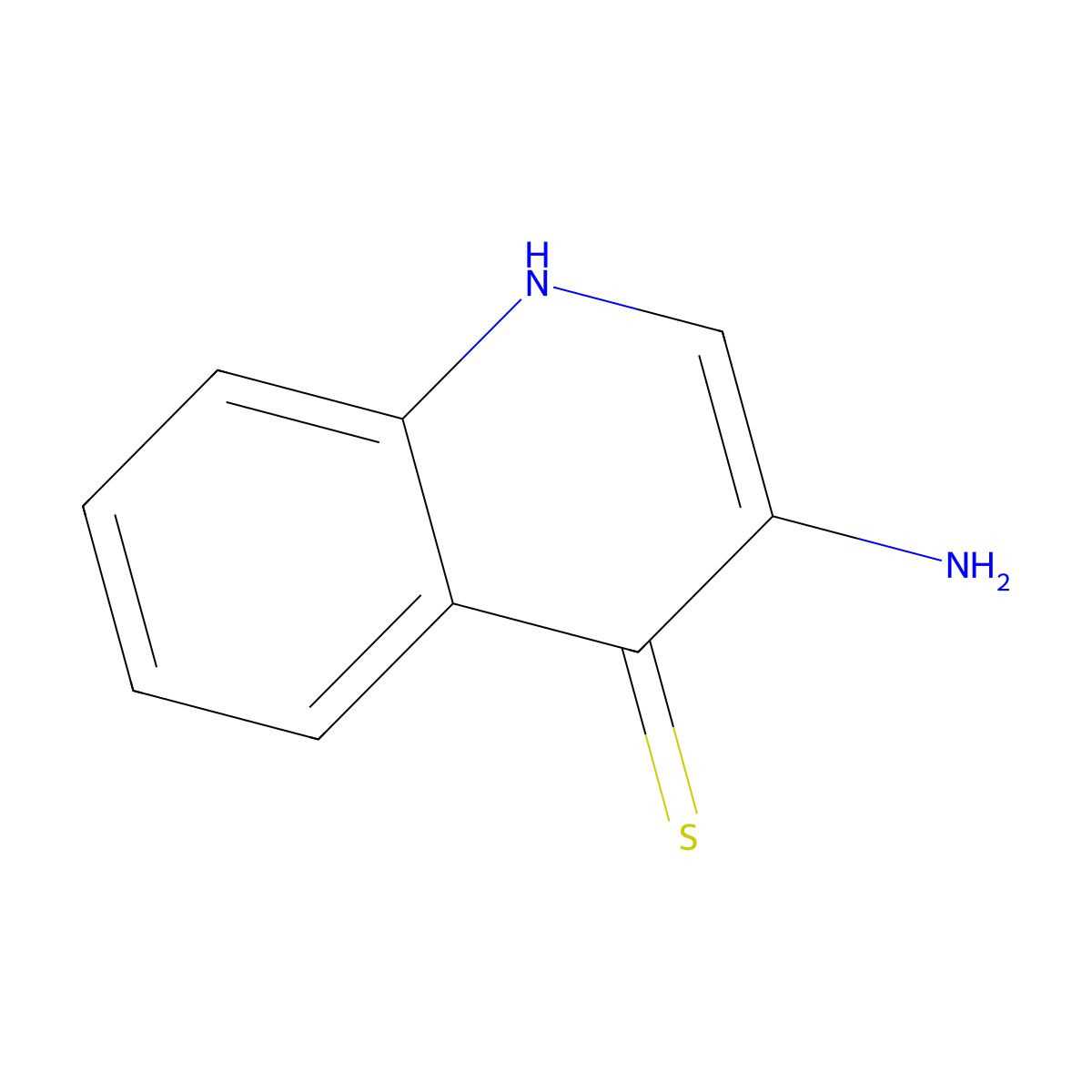 3-Aminoquinoline-4-thiol molecular structure, CAS 109543-48-8