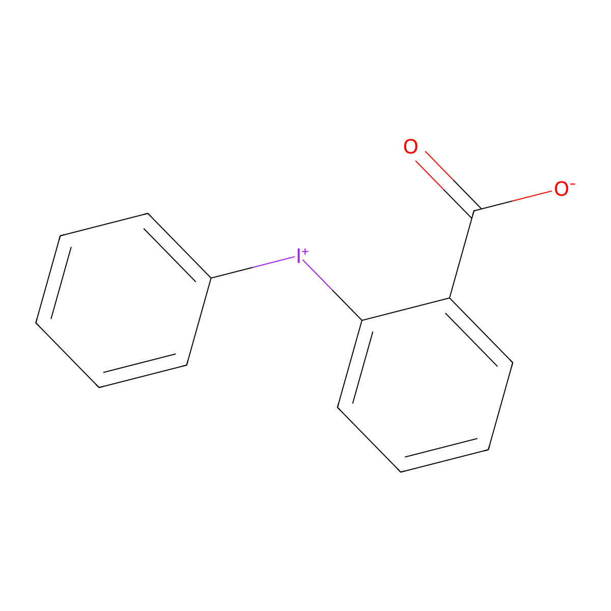iodonium, (2-carboxyphenyl)phenyl-, inner salt molecular structure, CAS 109545-72-4