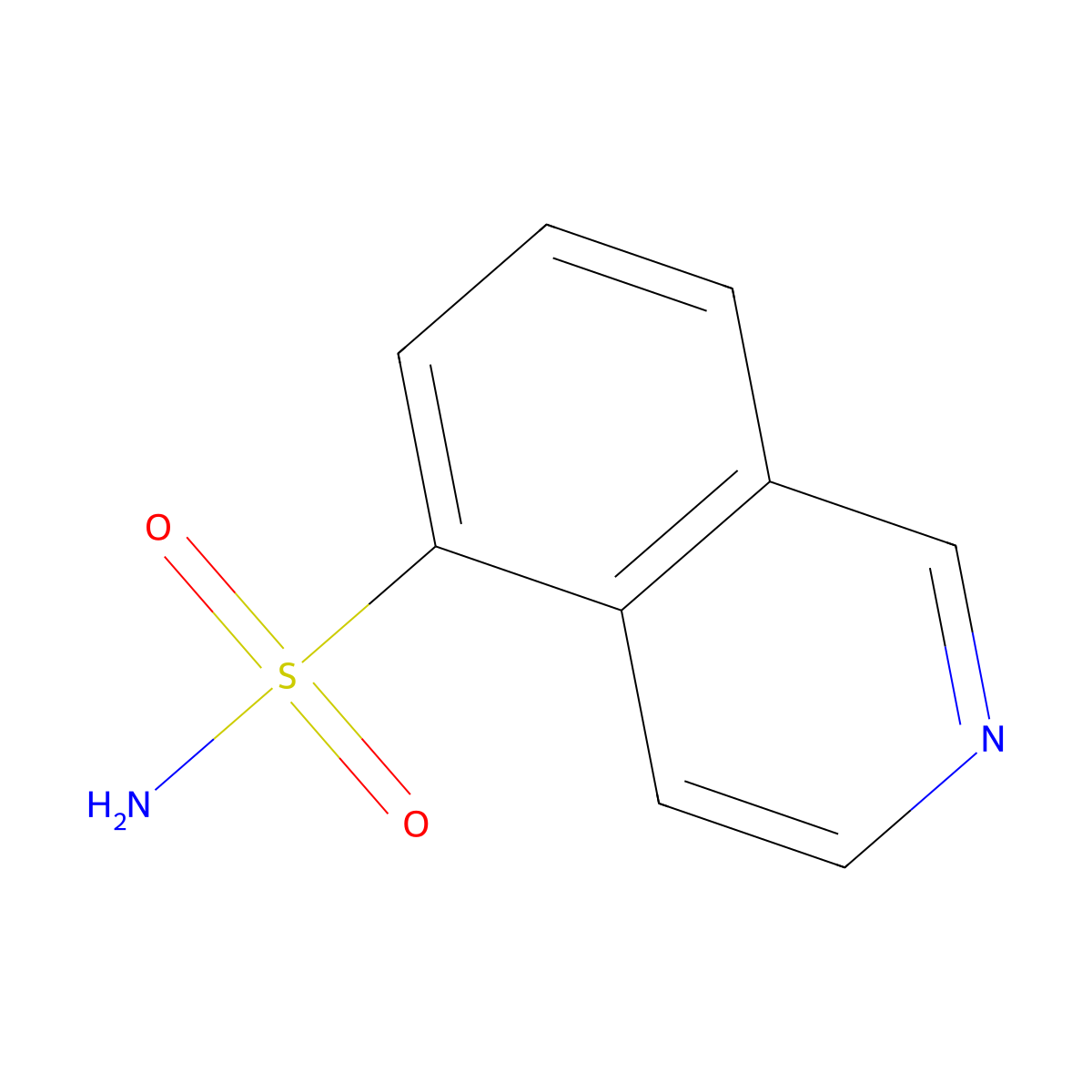 Isoquinoline-5-sulfonamide molecular structure, CAS 109547-31-1