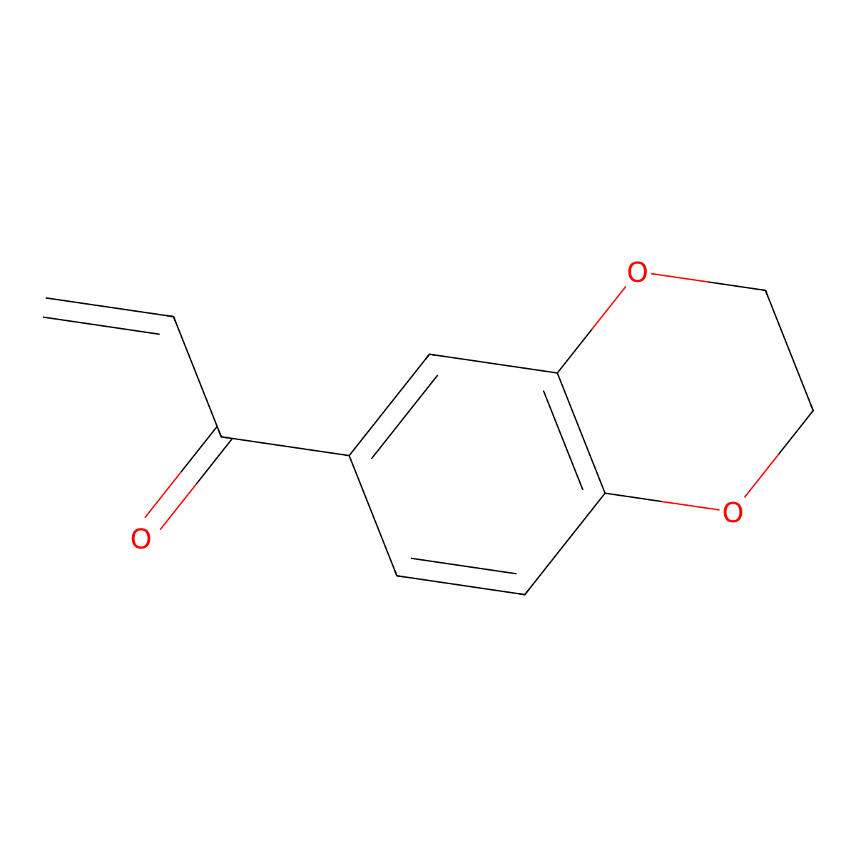 1-(2,3-Dihydro-1,4-benzodioxin-6-yl)prop-2-en-1-one molecular structure, CAS 109549-45-3