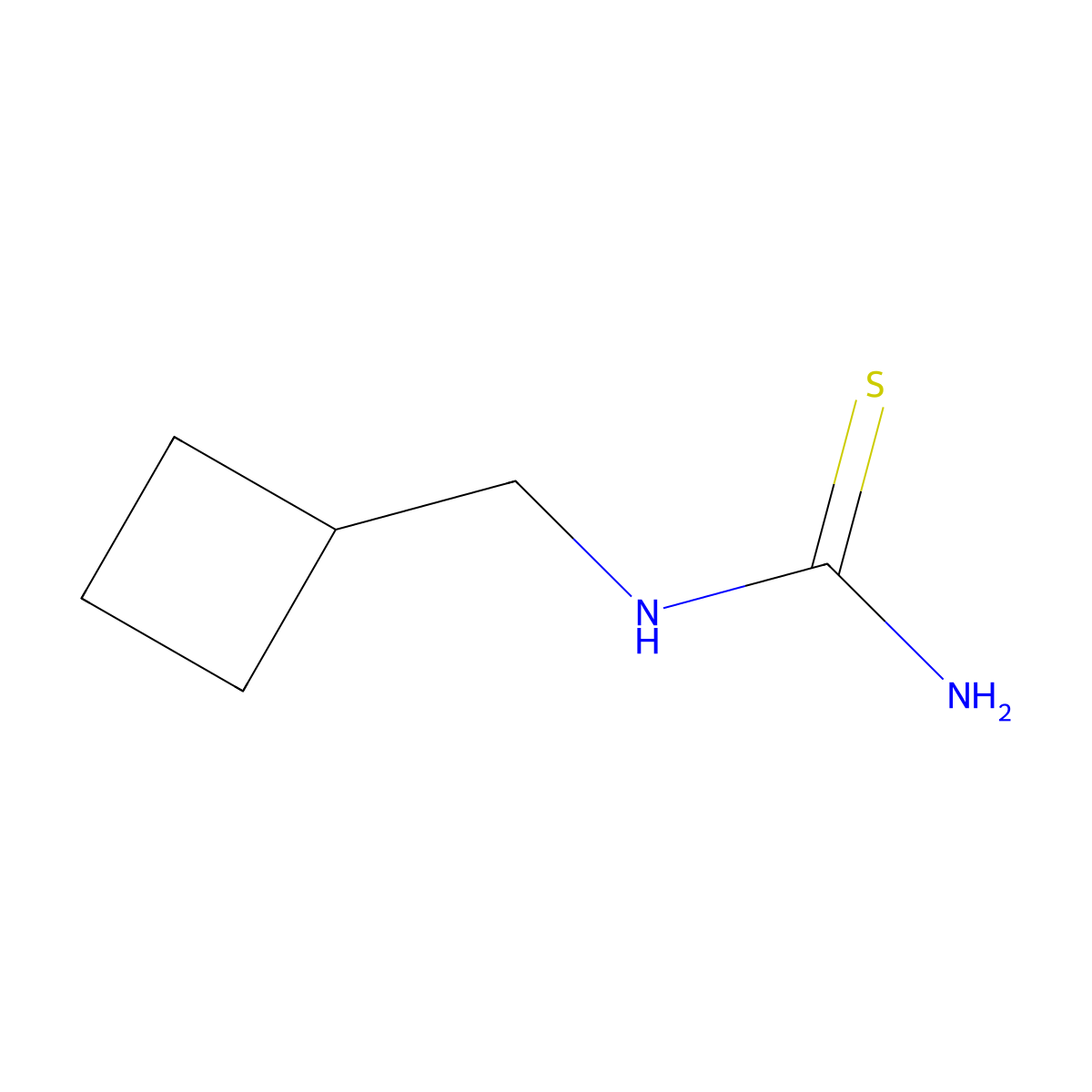 (Cyclobutylmethyl)thiourea molecular structure, CAS 1095505-12-6