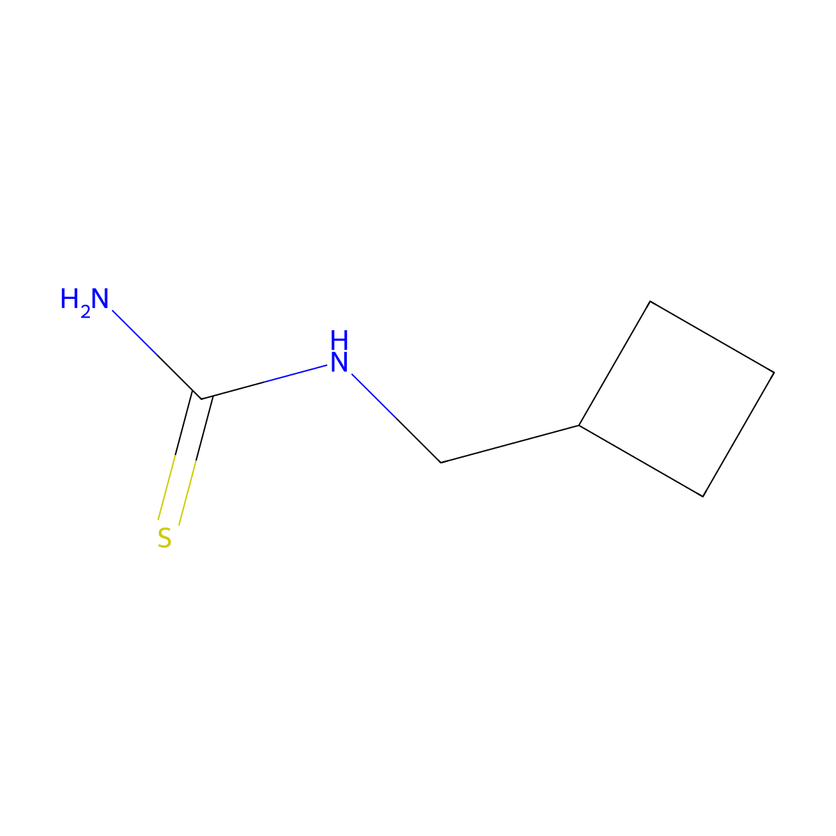 (Cyclobutylmethyl)thiourea molecular structure, CAS 1095505-12-6