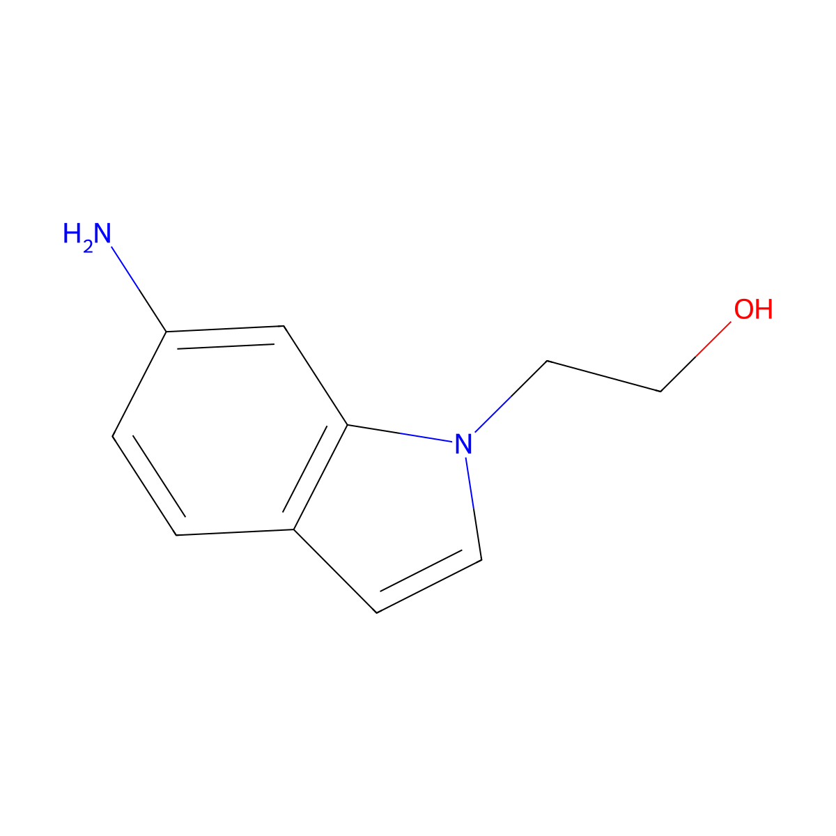 2-(6-Amino-1H-indol-1-YL)ethan-1-OL molecular structure, CAS 1095507-56-4