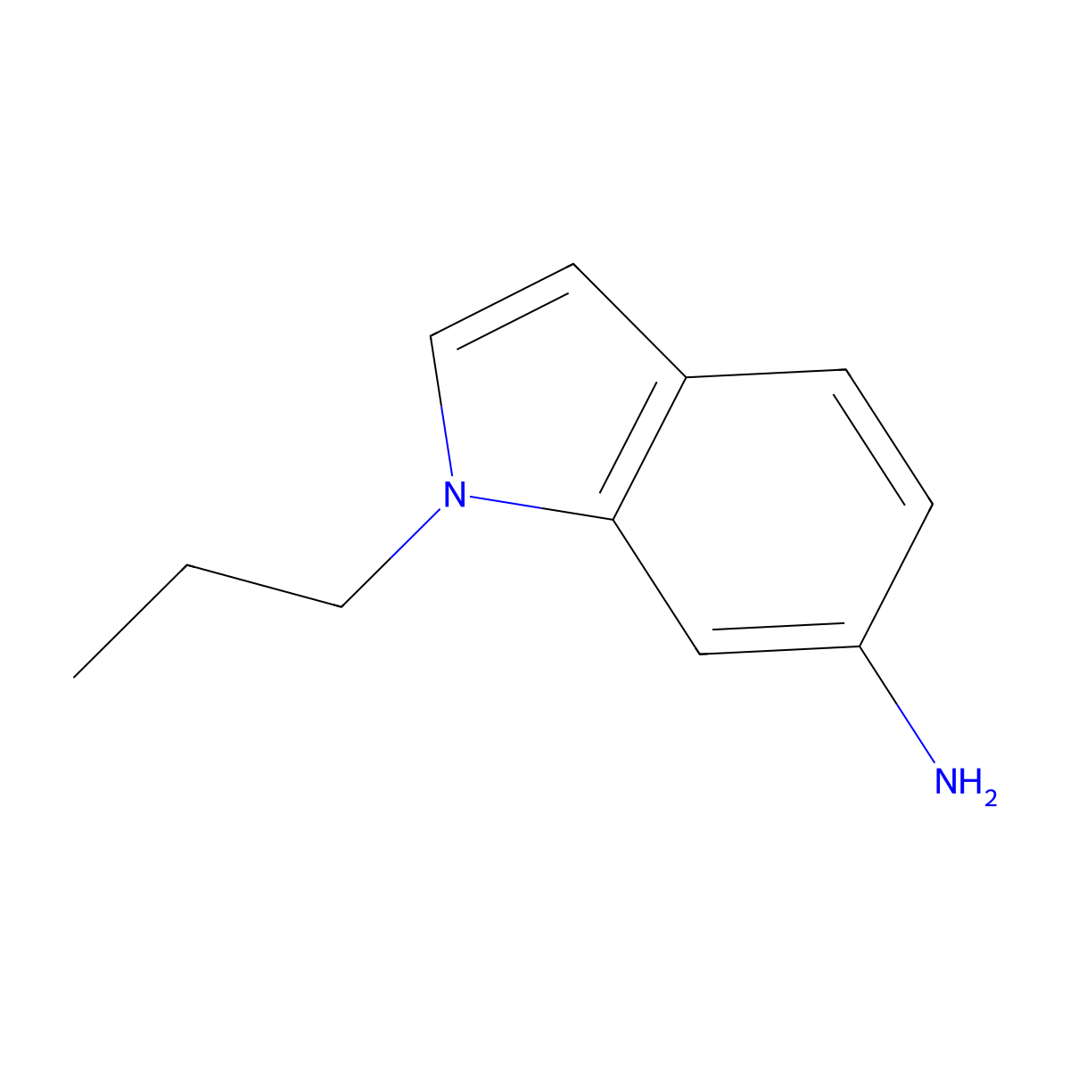 1-propyl-1H-indol-6-amine molecular structure, CAS 1095532-43-6