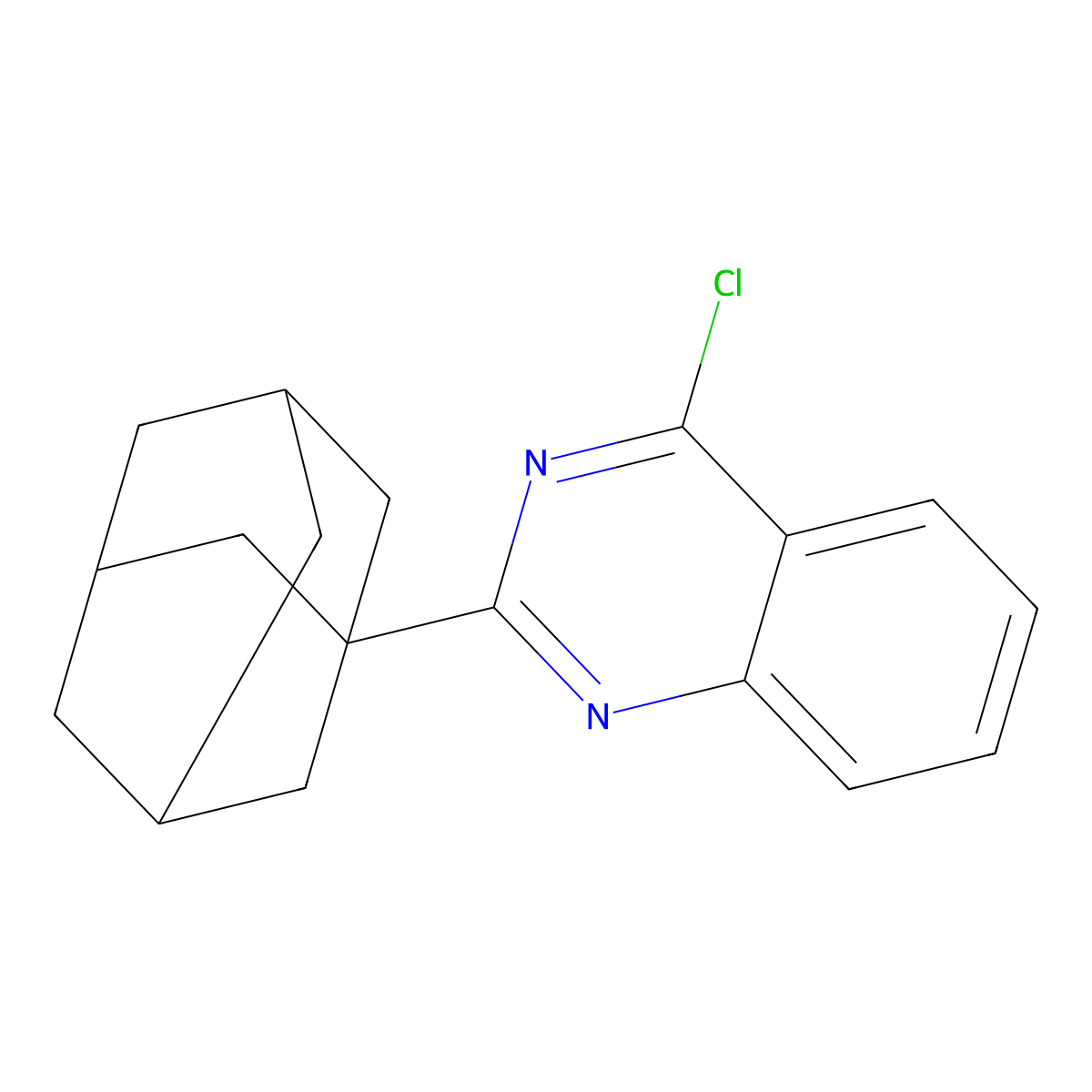 2-(Adamantan-1-yl)-4-chloroquinazoline molecular structure, CAS 1095559-60-6