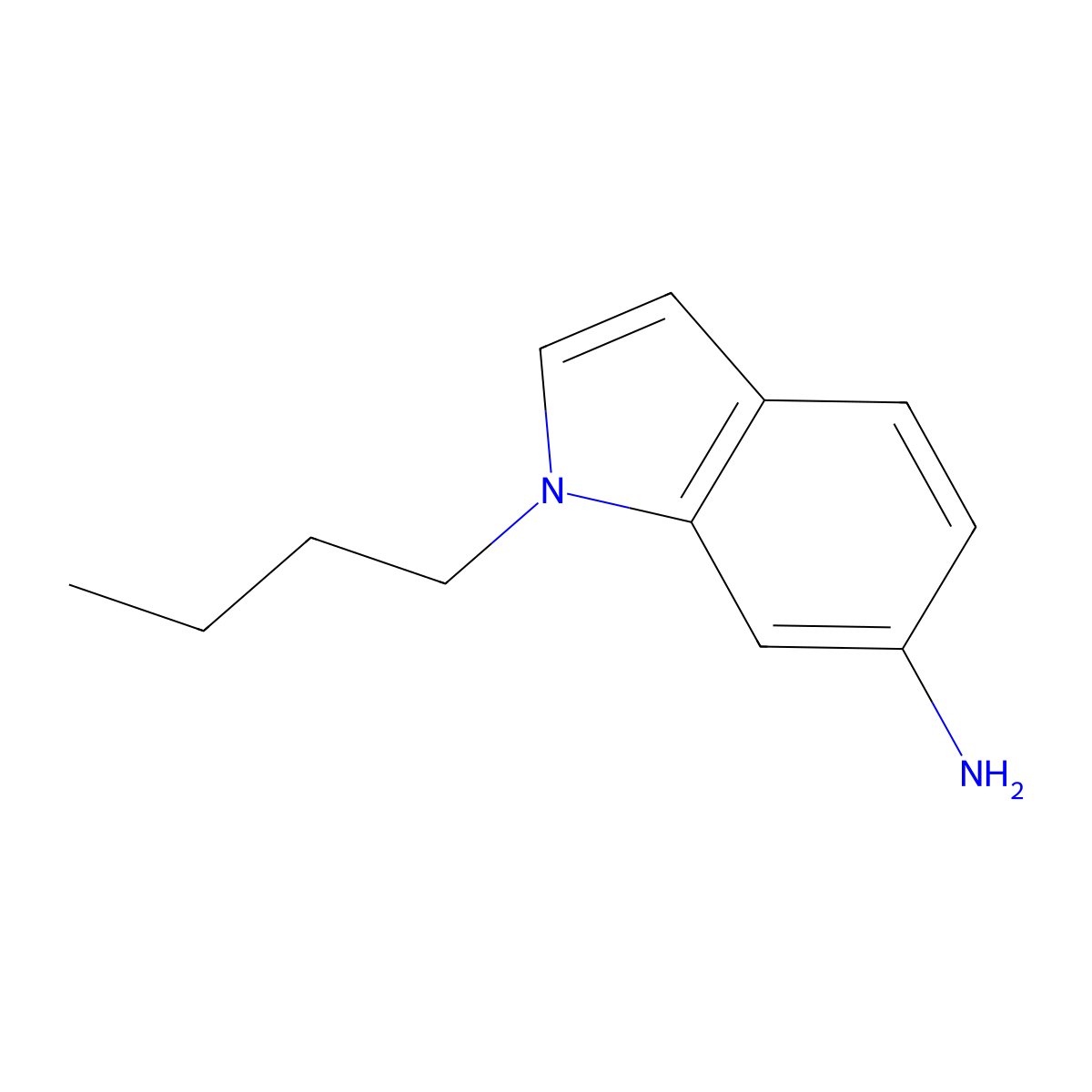 1-Butyl-1H-indol-6-amine molecular structure, CAS 1095573-82-2