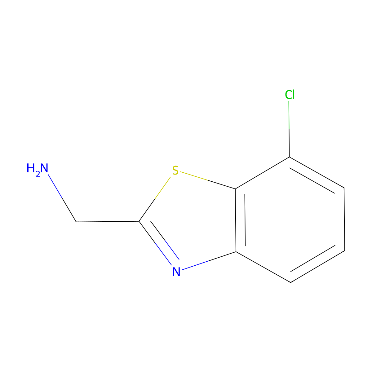 (7-Chlorobenzo[d]thiazol-2-yl)methanamine molecular structure, CAS 1095574-94-9