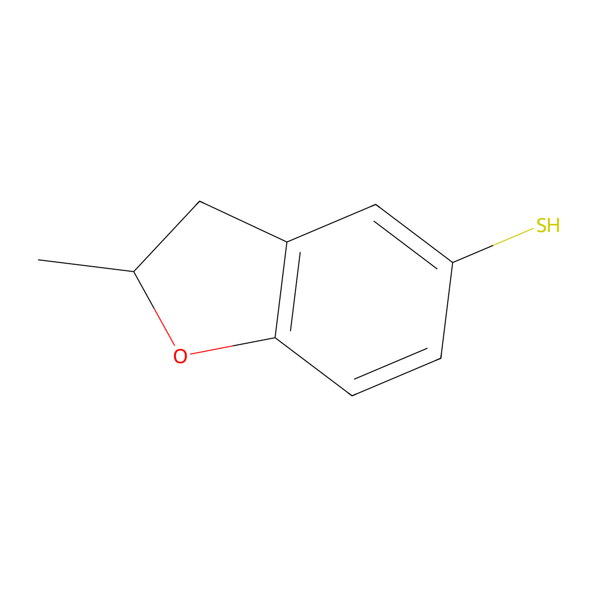 2-Methyl-2,3-dihydrobenzofuran-5-thiol molecular structure, CAS 1095578-98-5