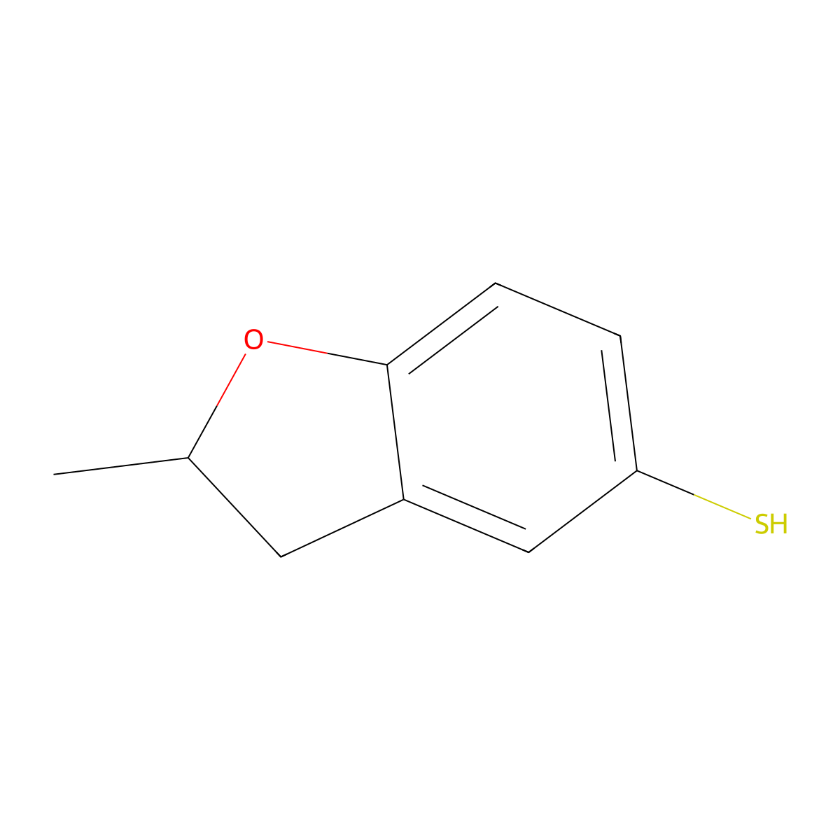 2-Methyl-2,3-dihydrobenzofuran-5-thiol molecular structure, CAS 1095578-98-5